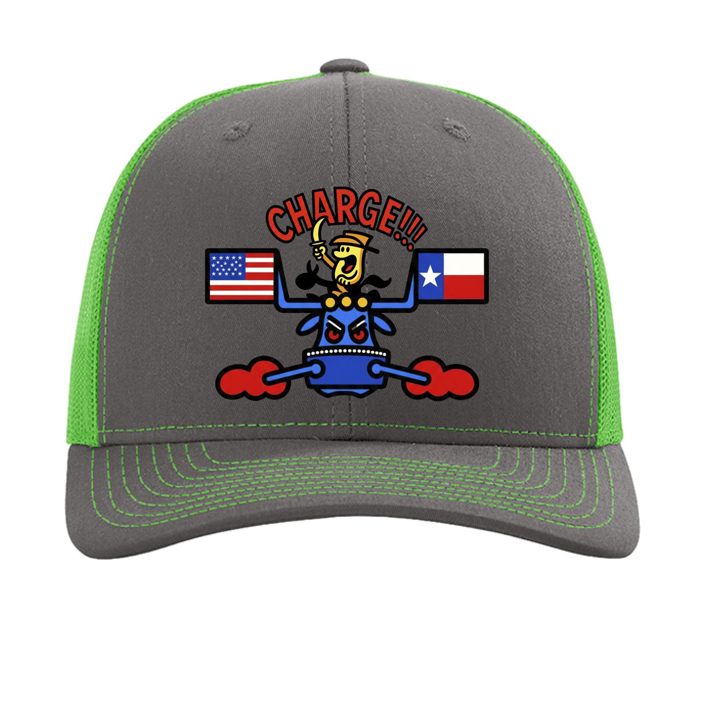 Charcoal/ Neon Green - FRONT