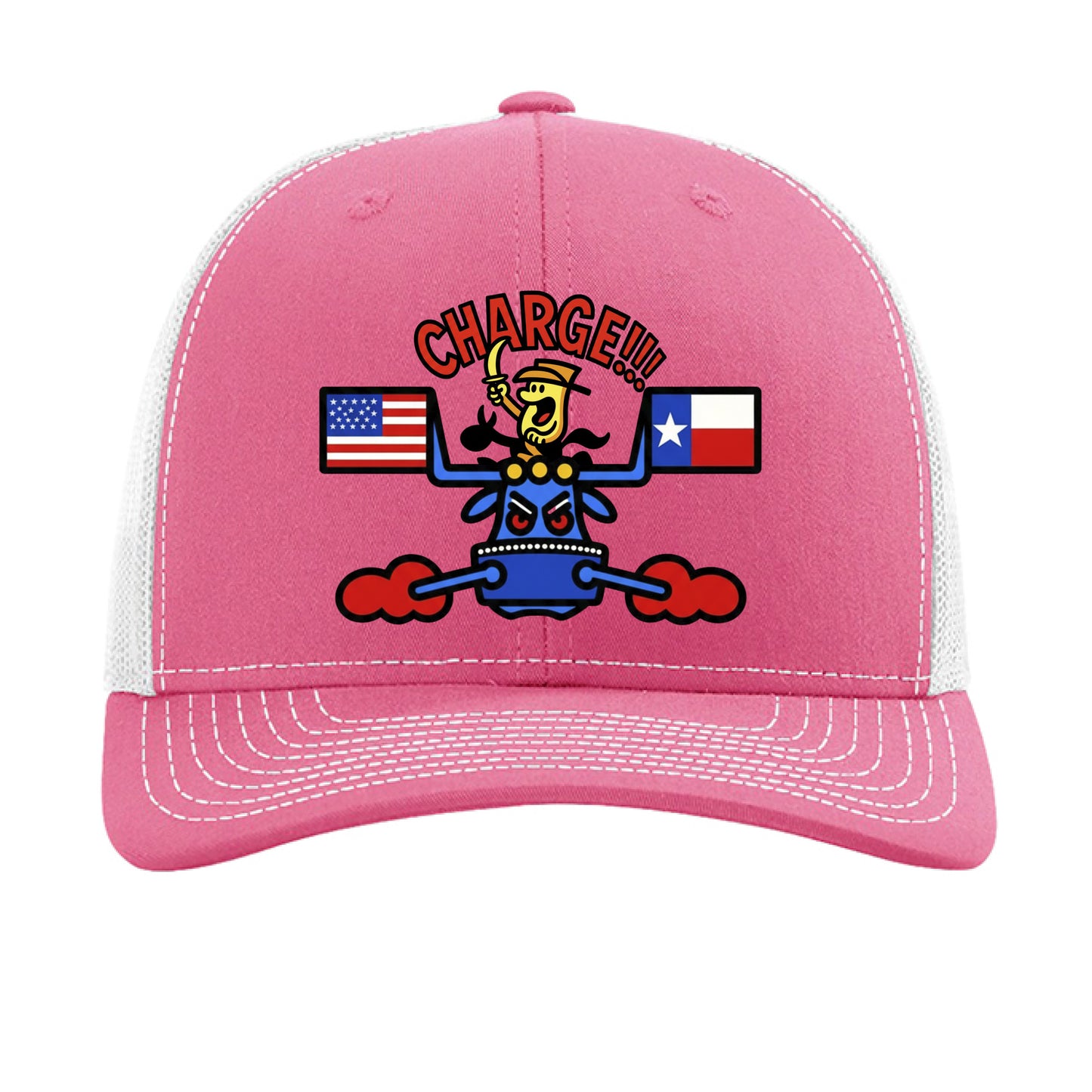 Hot Pink/ White - FRONT