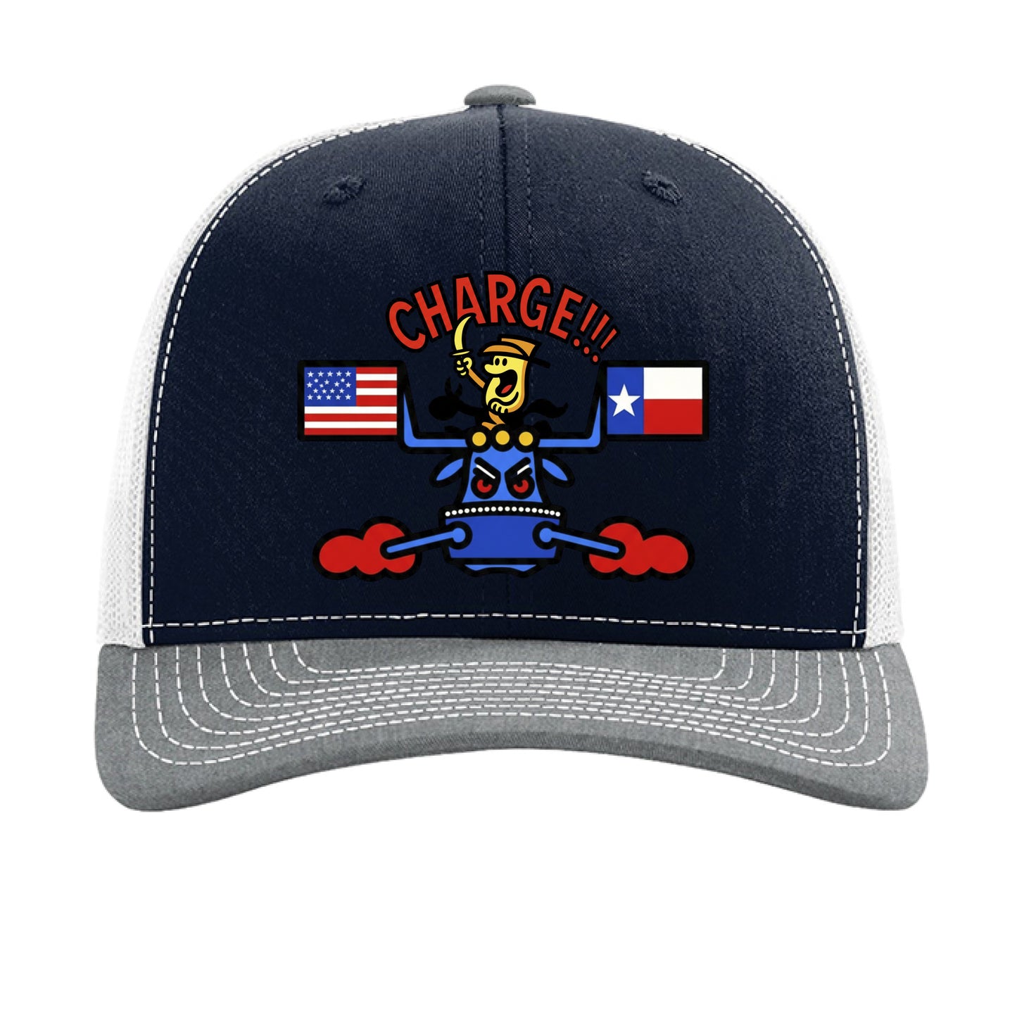 Navy/ White/ Heather Grey - FRONT