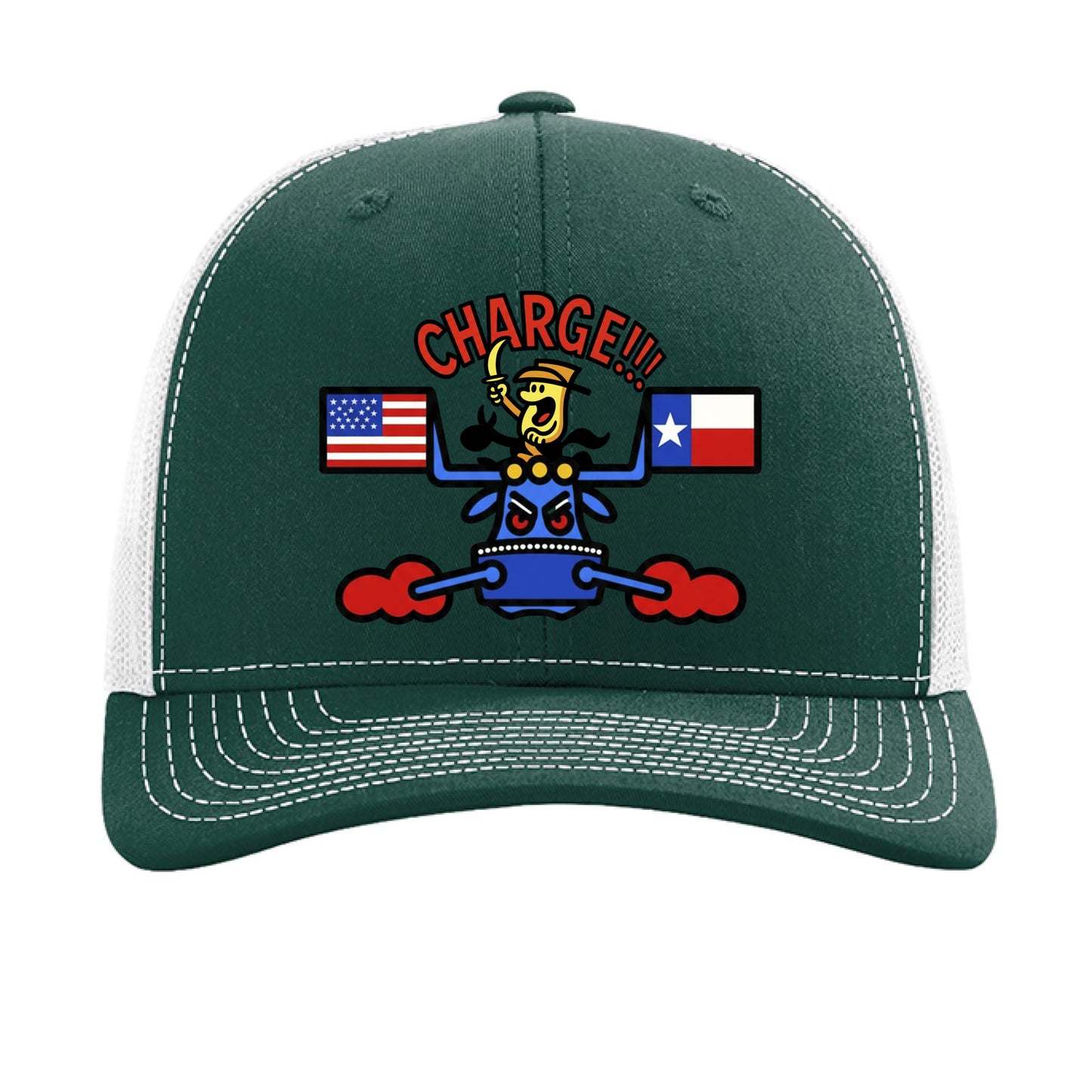 Dark Green/ White - FRONT