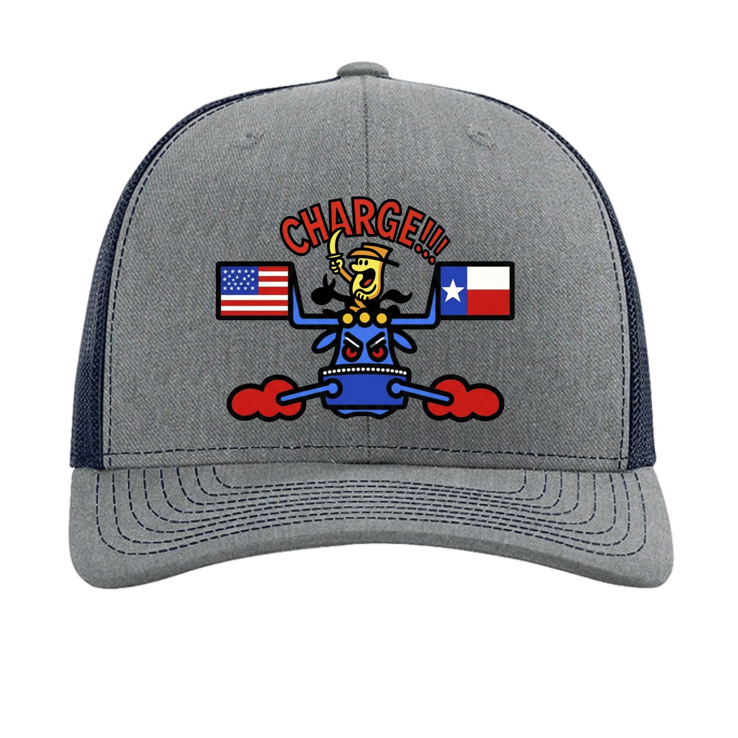 Heather Grey/ Navy - FRONT