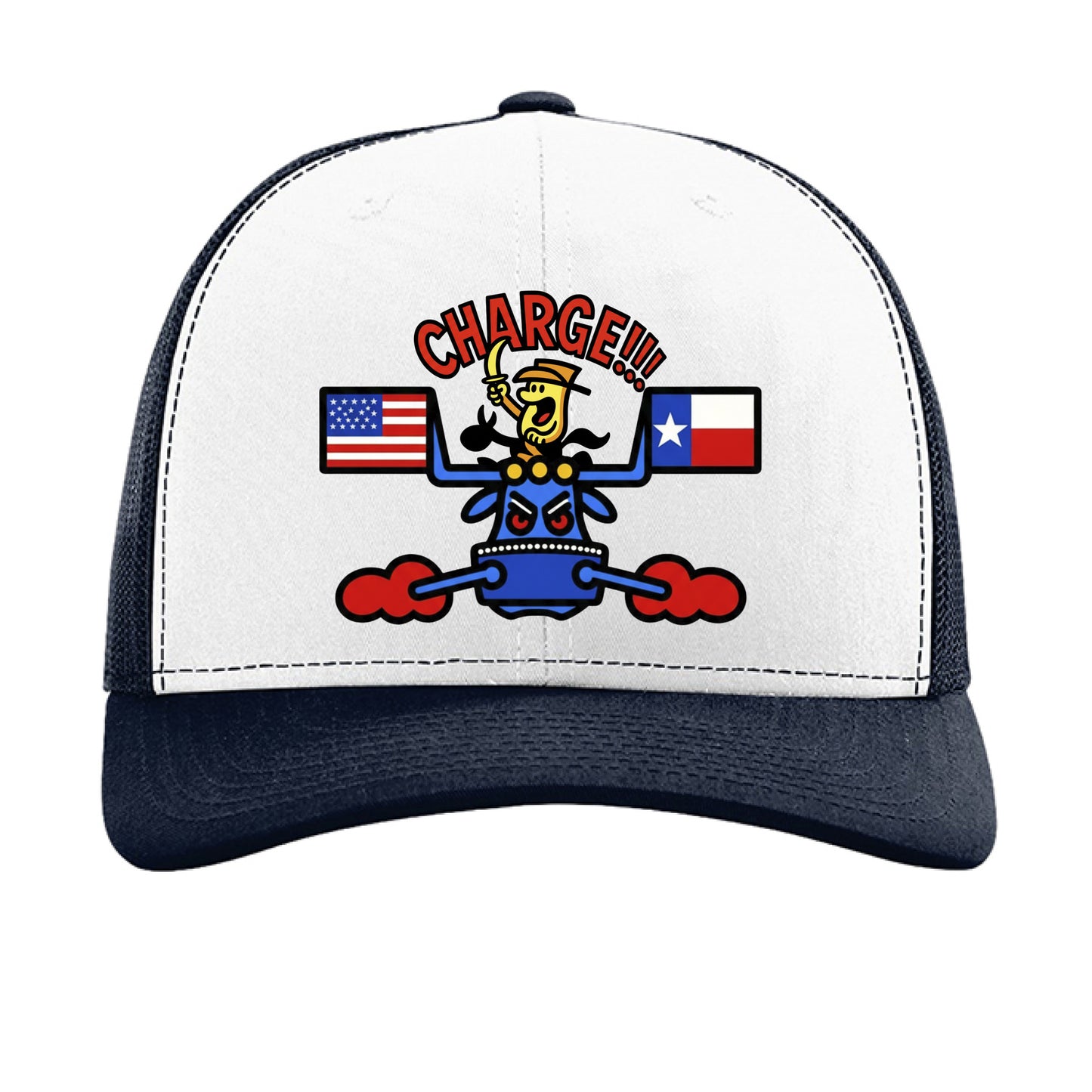White/ Navy - FRONT
