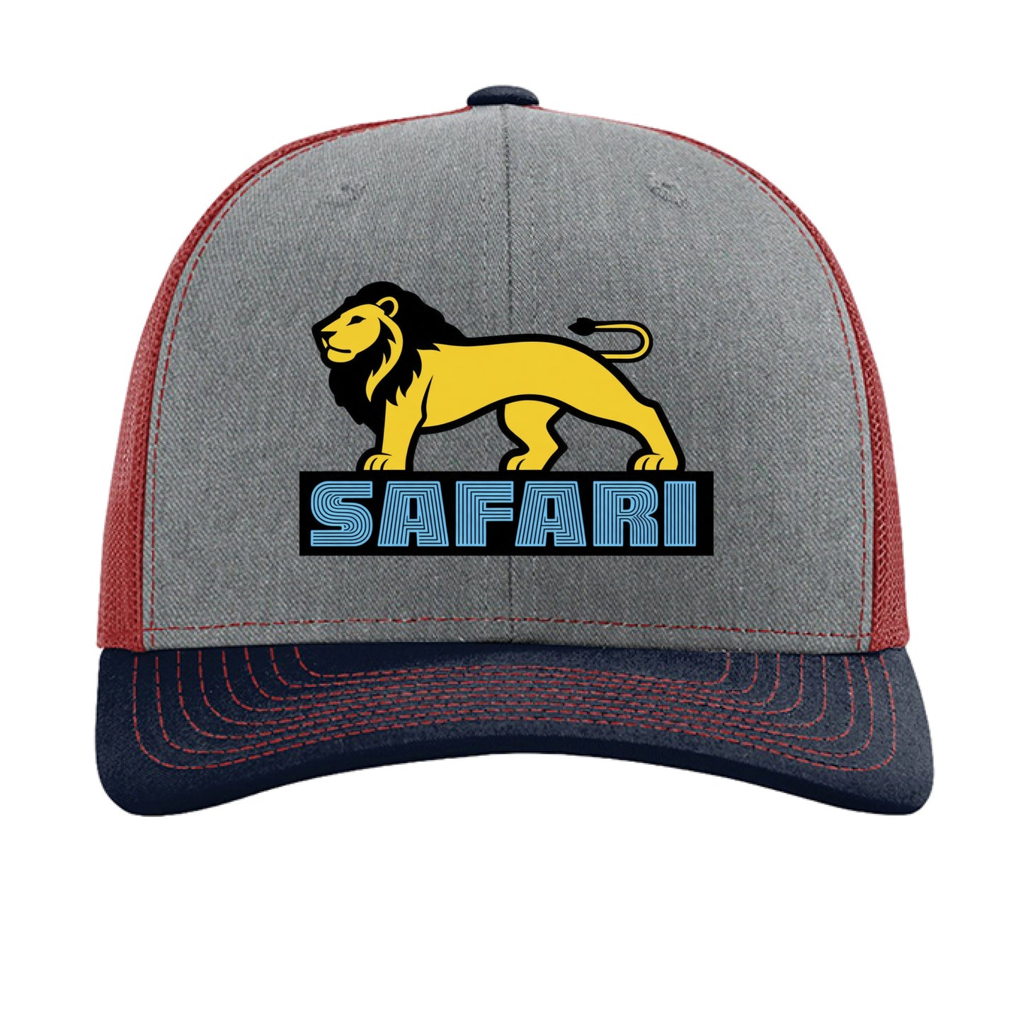 Heather Grey/ Cardinal/ Navy - FRONT