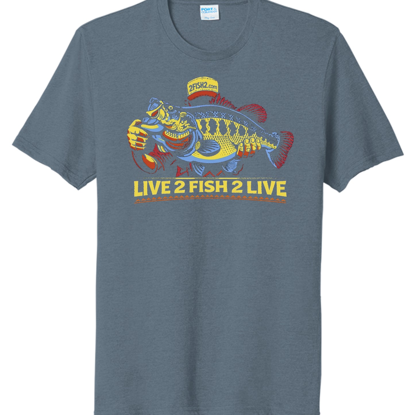 Steel Blue Heather - FRONT