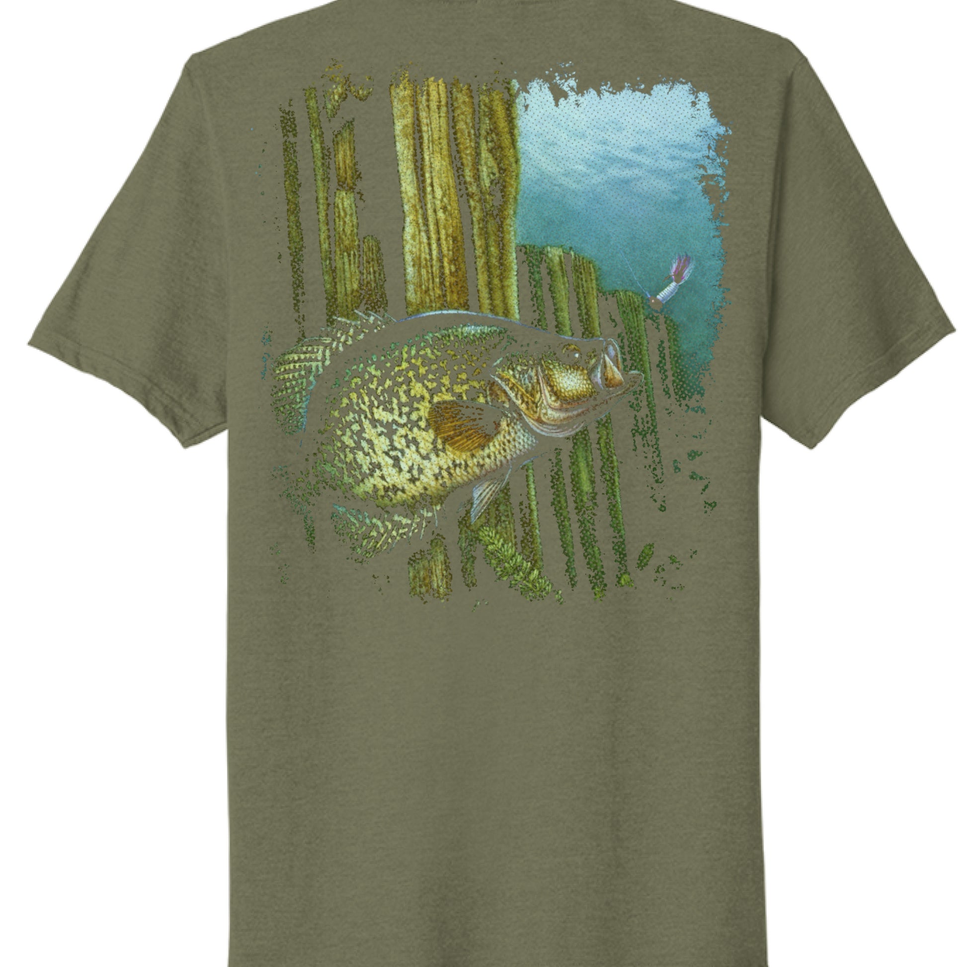 Military Green Heather - BACK