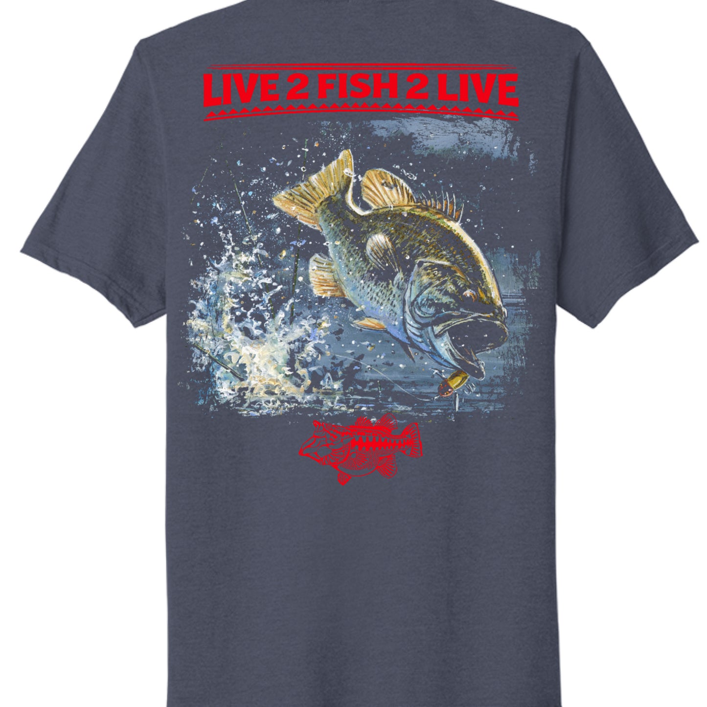 Team Navy Heather - BACK