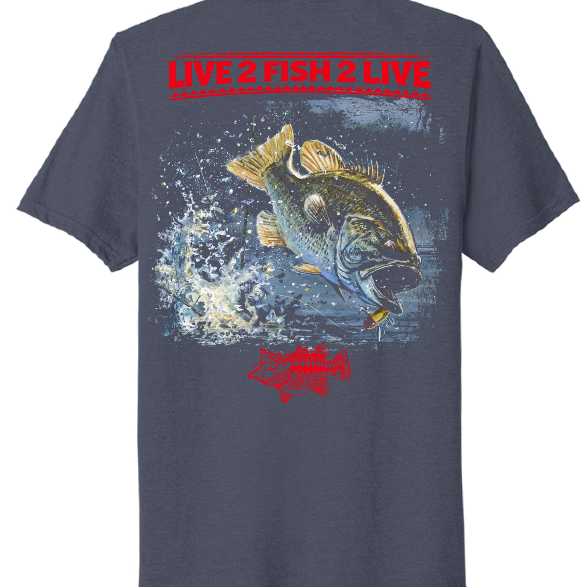 Team Navy Heather - BACK