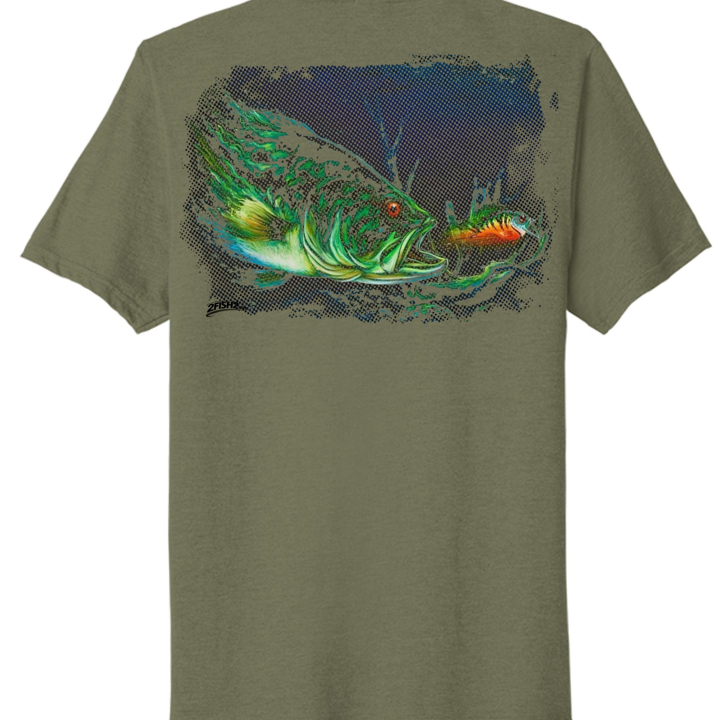 Military Green Heather - BACK