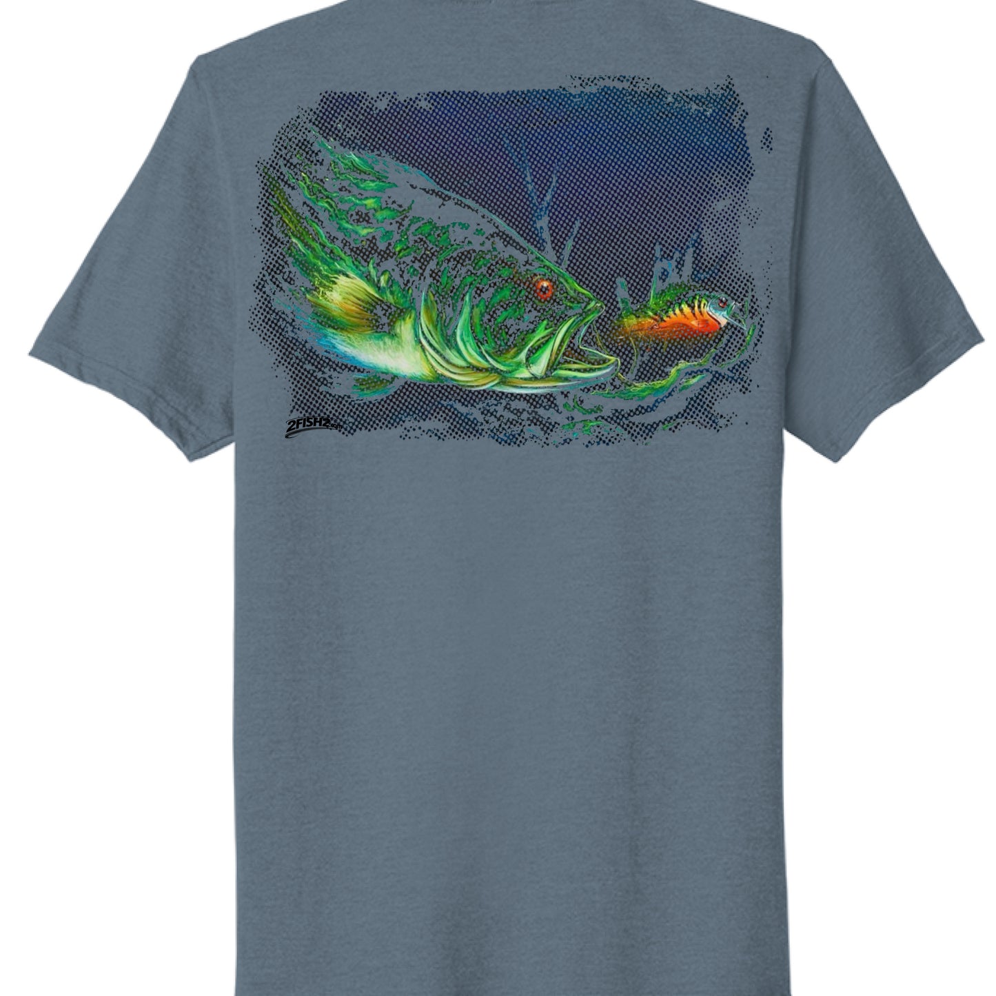 Steel Blue Heather - BACK