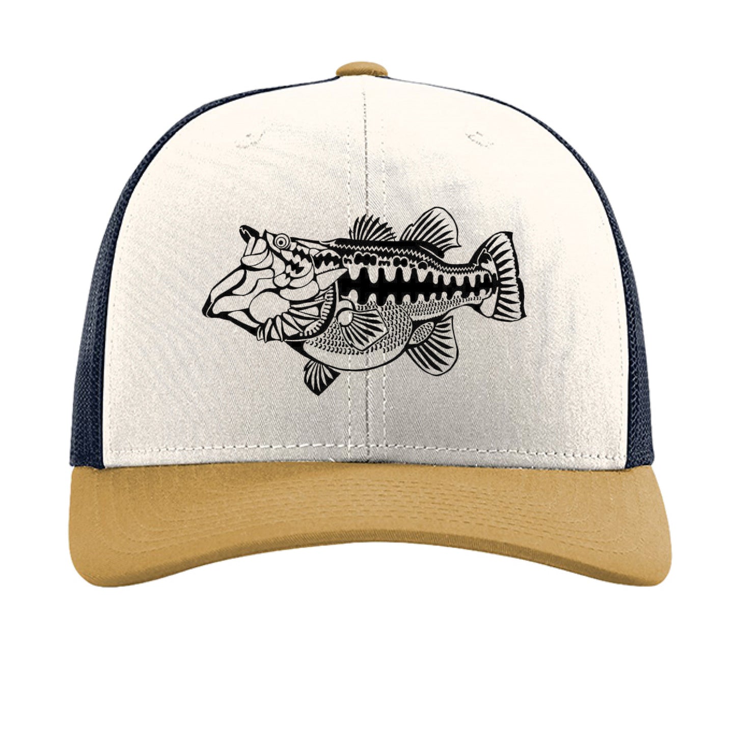 Cream/ Navy/ Amber Gold - FRONT