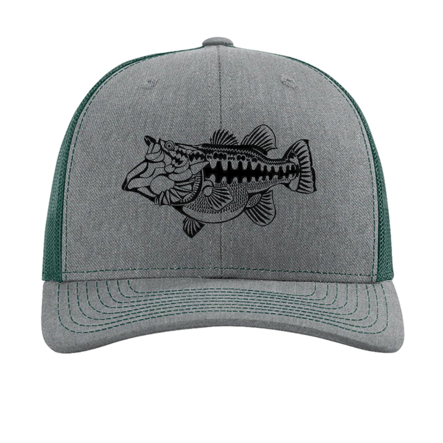 Heather Grey/ Dark Green - FRONT