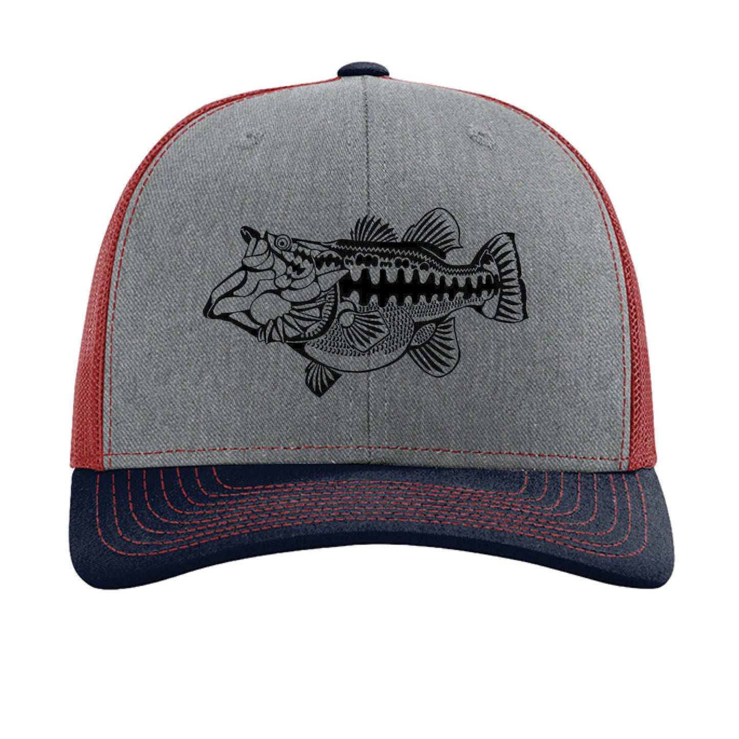Heather Grey/ Cardinal/ Navy - FRONT