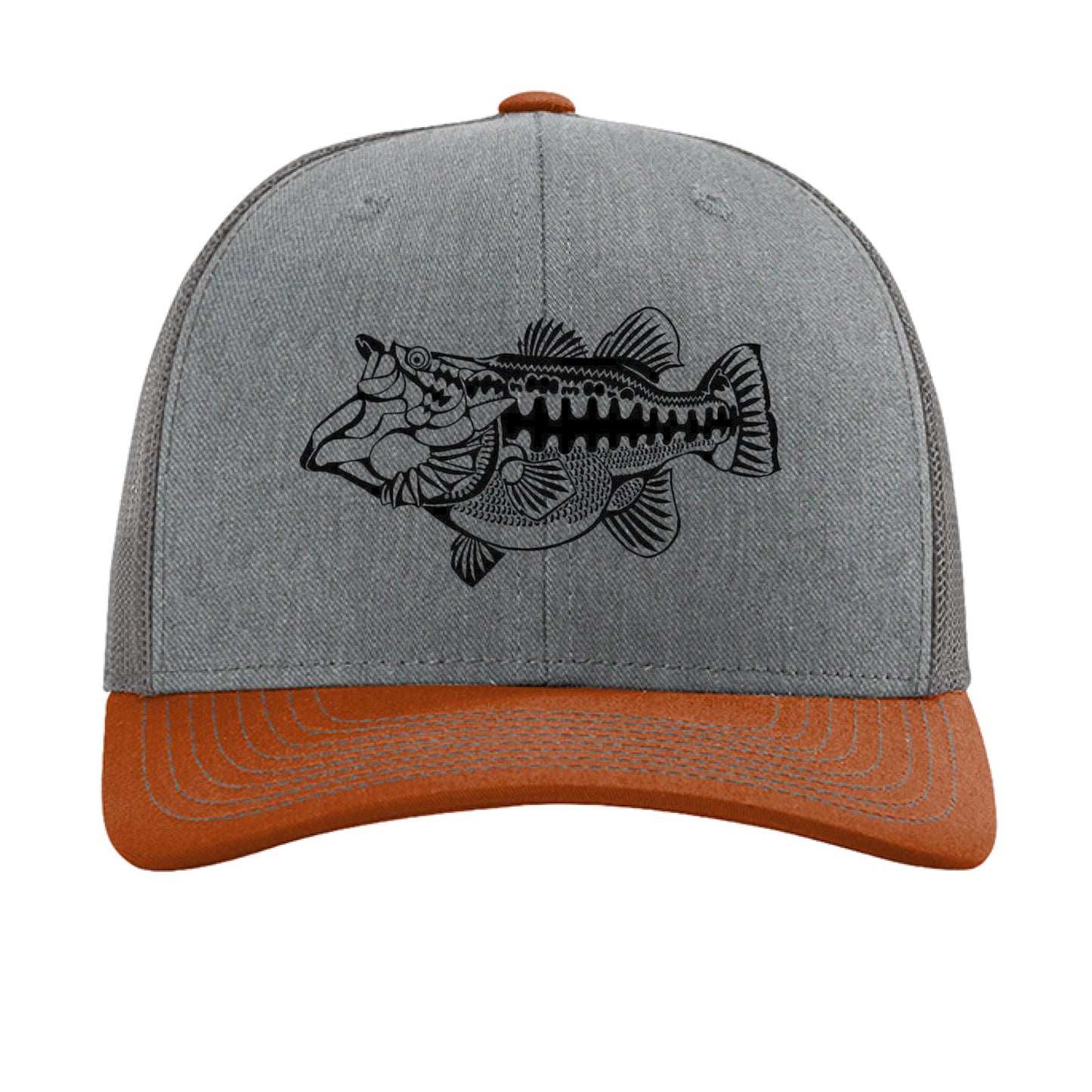 Heather Grey/ Charcoal/ Dark Orange - FRONT