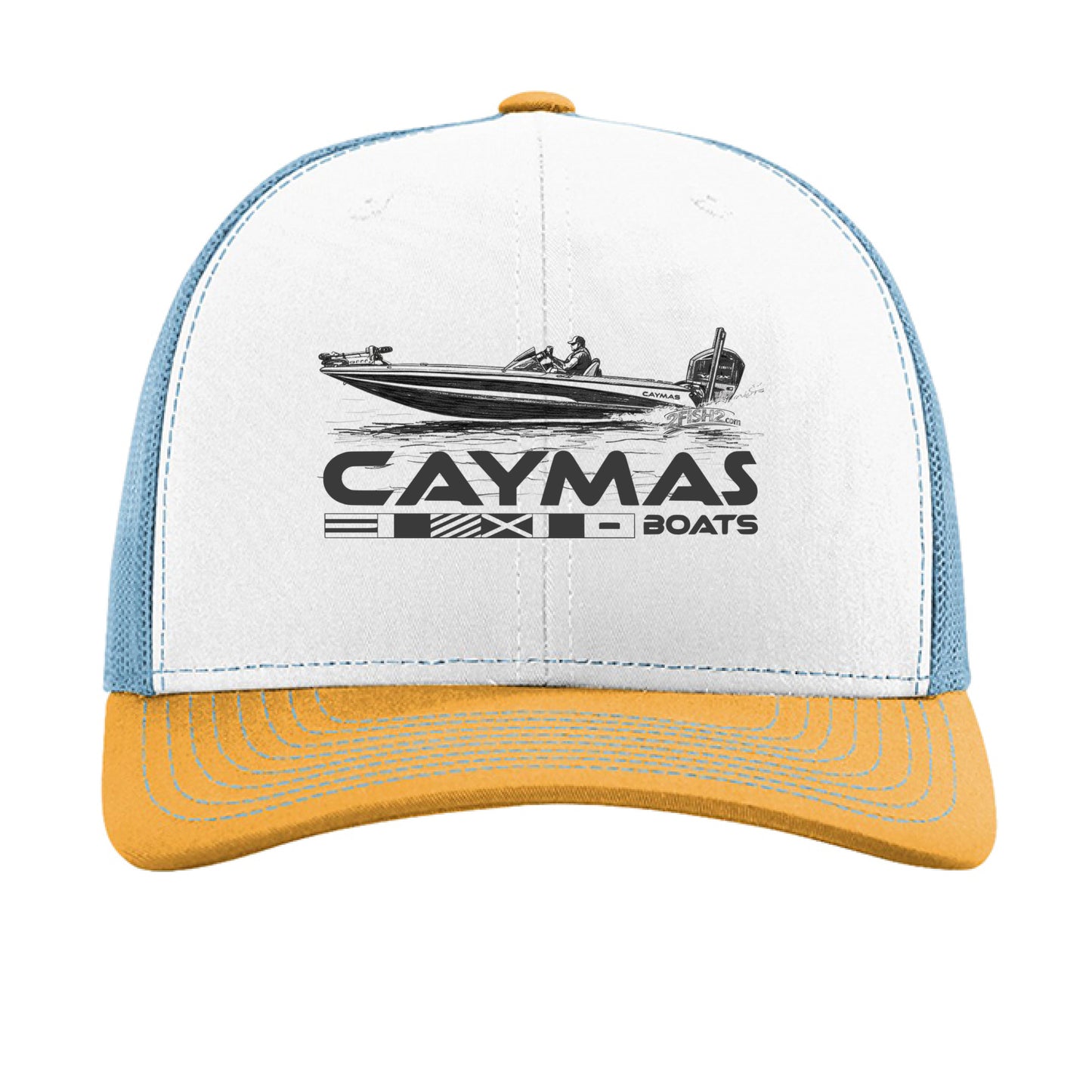 White/ Columbia Blue/ Yellow - FRONT
