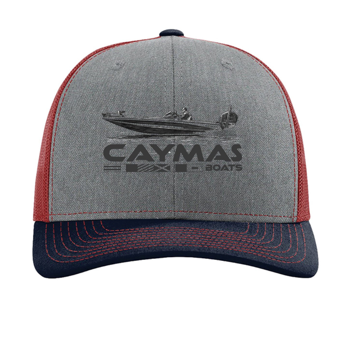 Heather Grey/ Cardinal/ Navy - FRONT