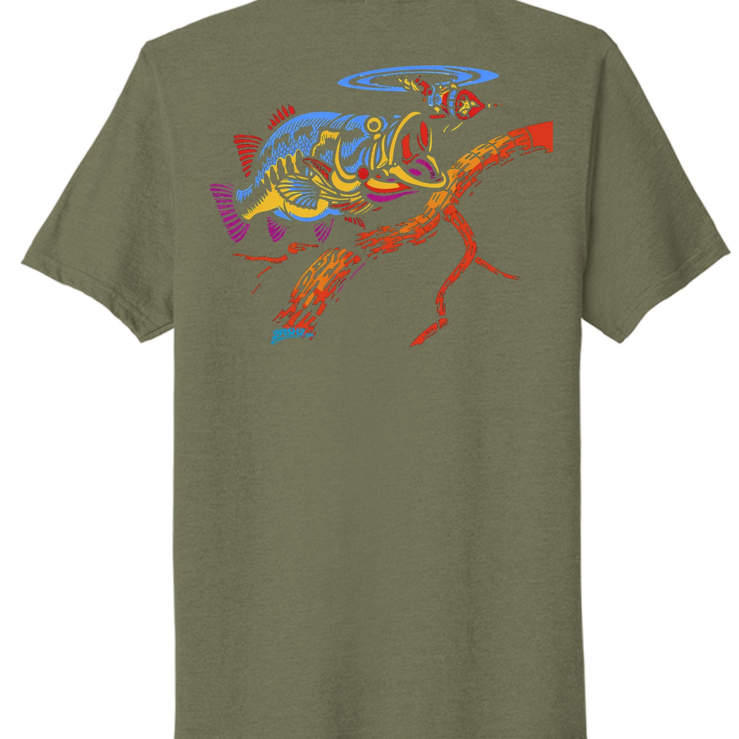 Military Green Heather - BACK