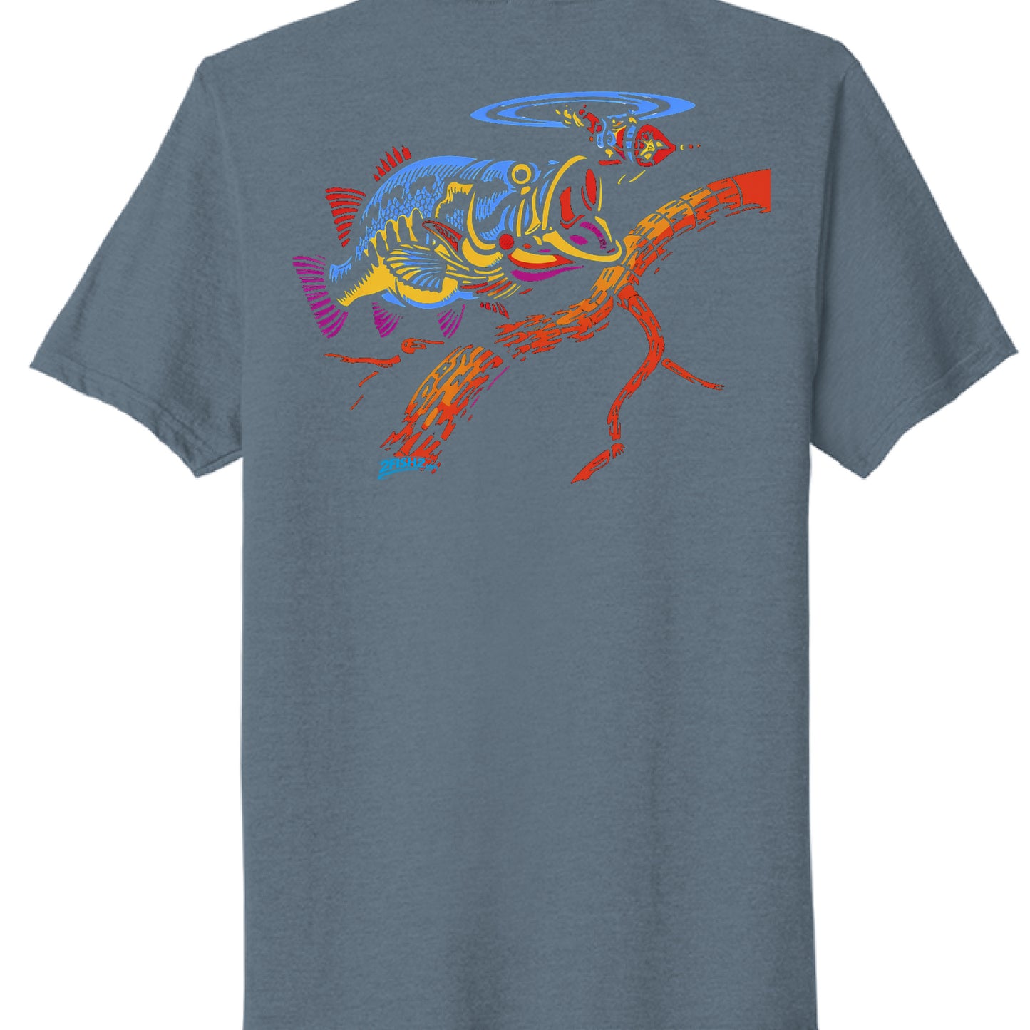 Steel Blue Heather - BACK