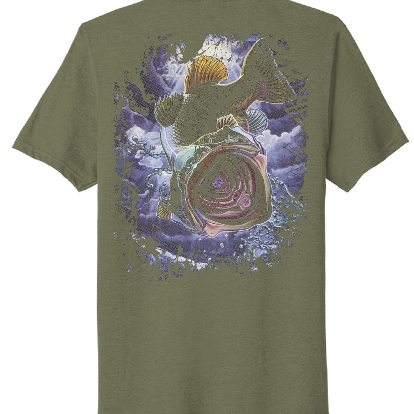 Military Green Heather - BACK