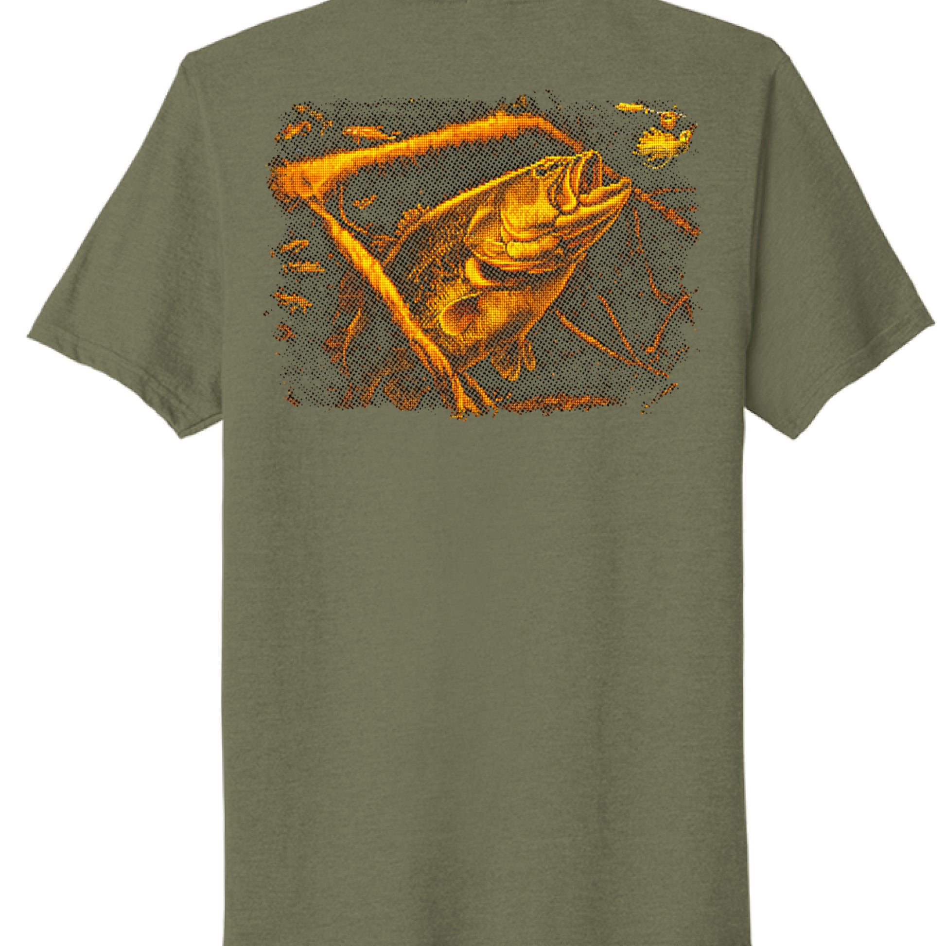 Military Green Heather - BACK