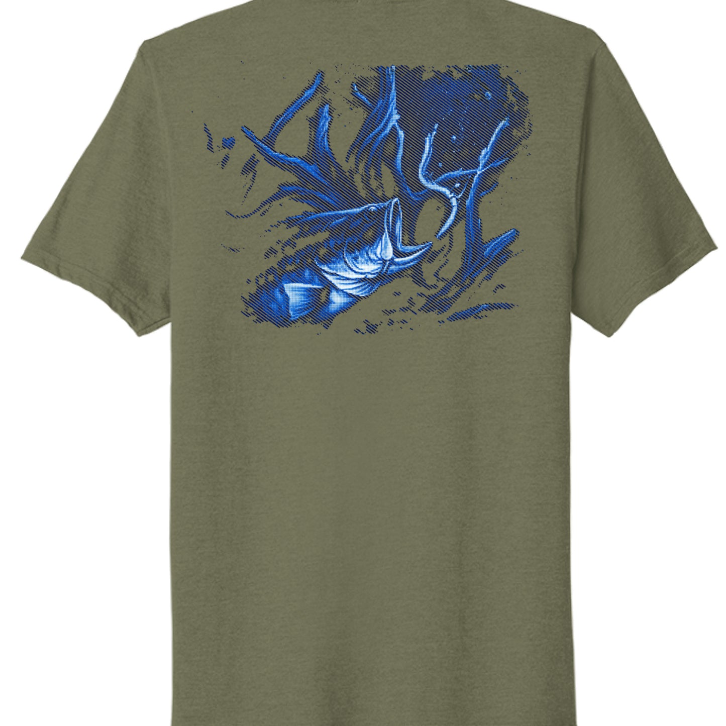 Military Green Heather - BACK