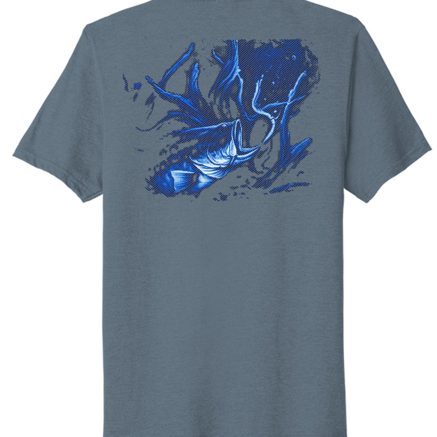 Steel Blue Heather - BACK