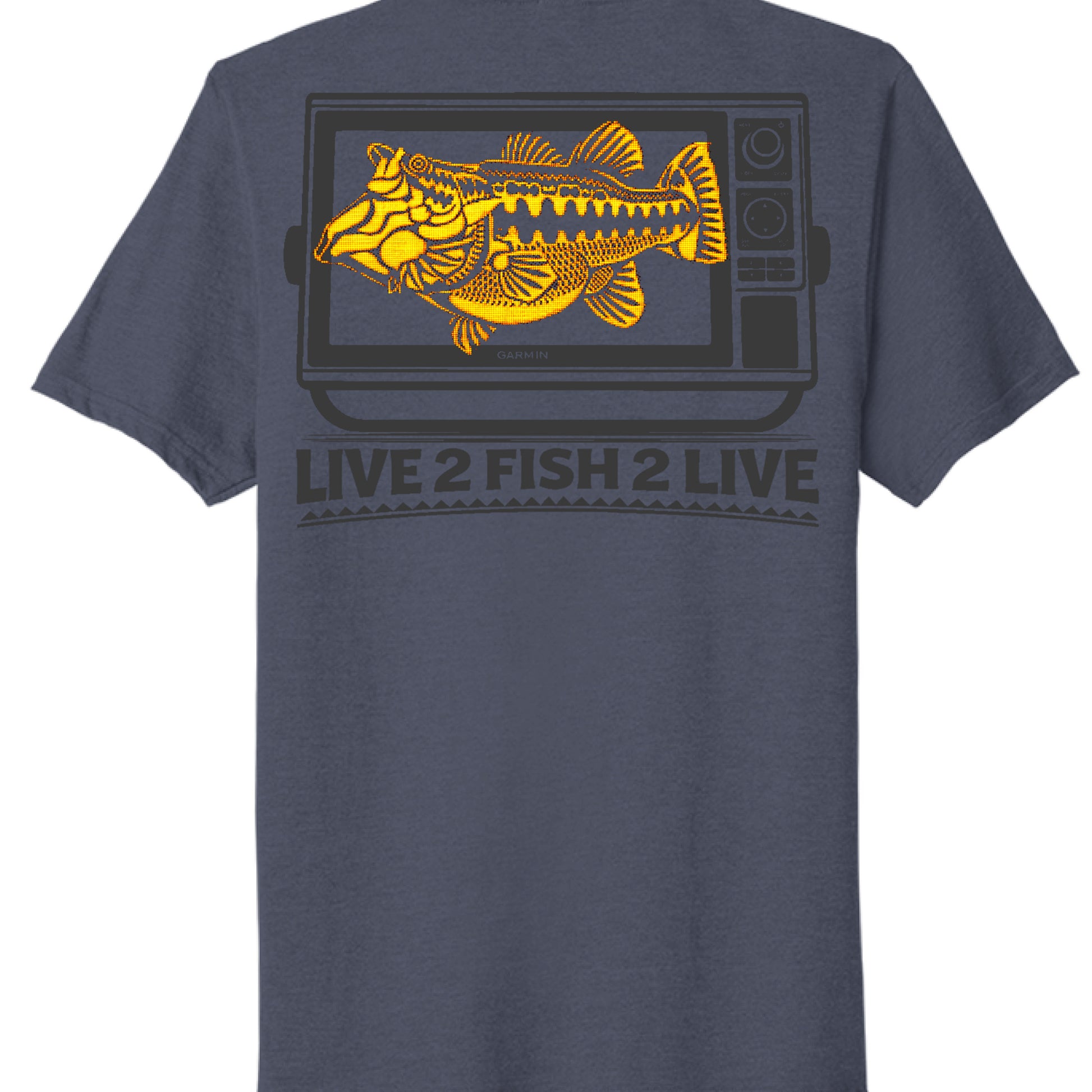 Team Navy Heather - BACK