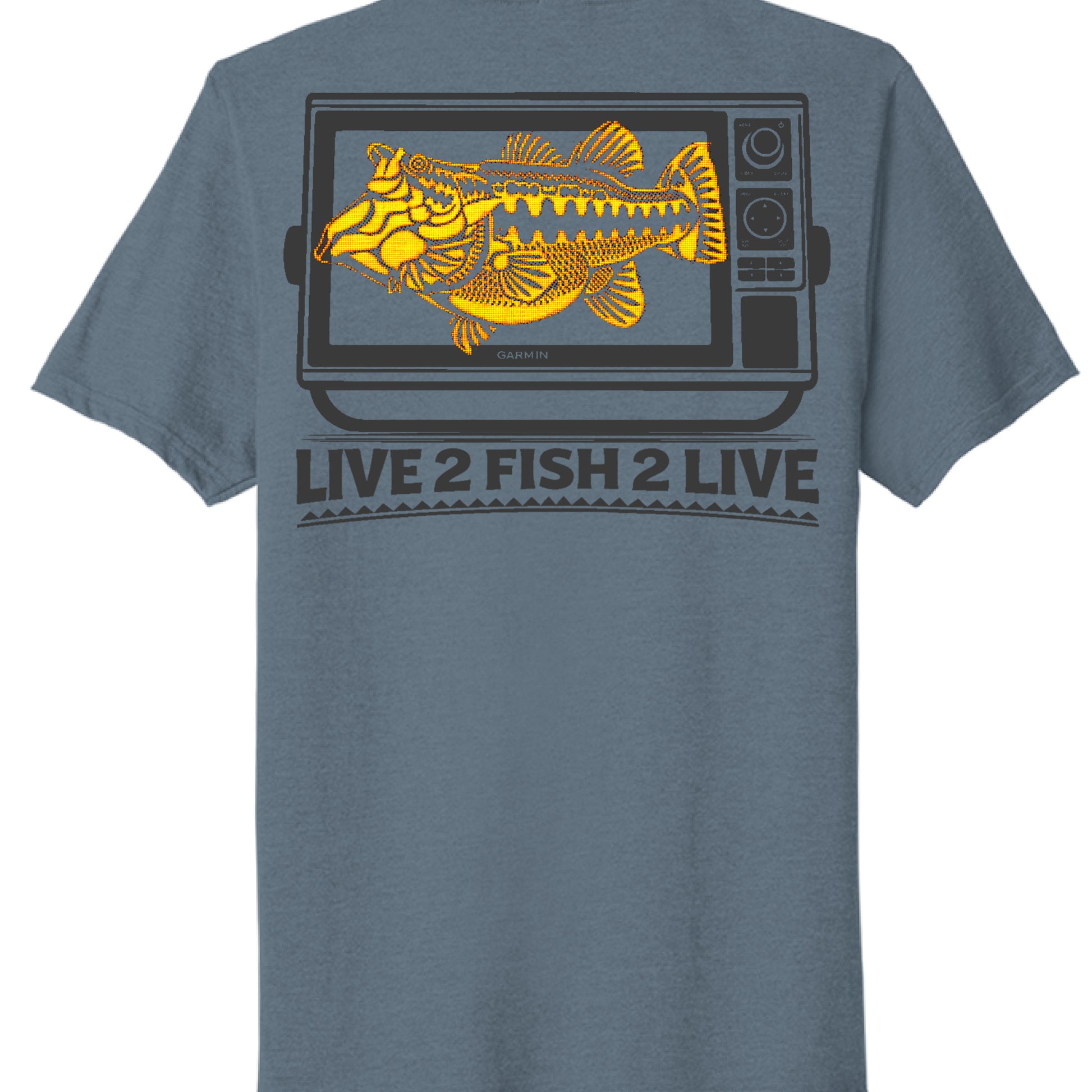 Steel Blue Heather - BACK