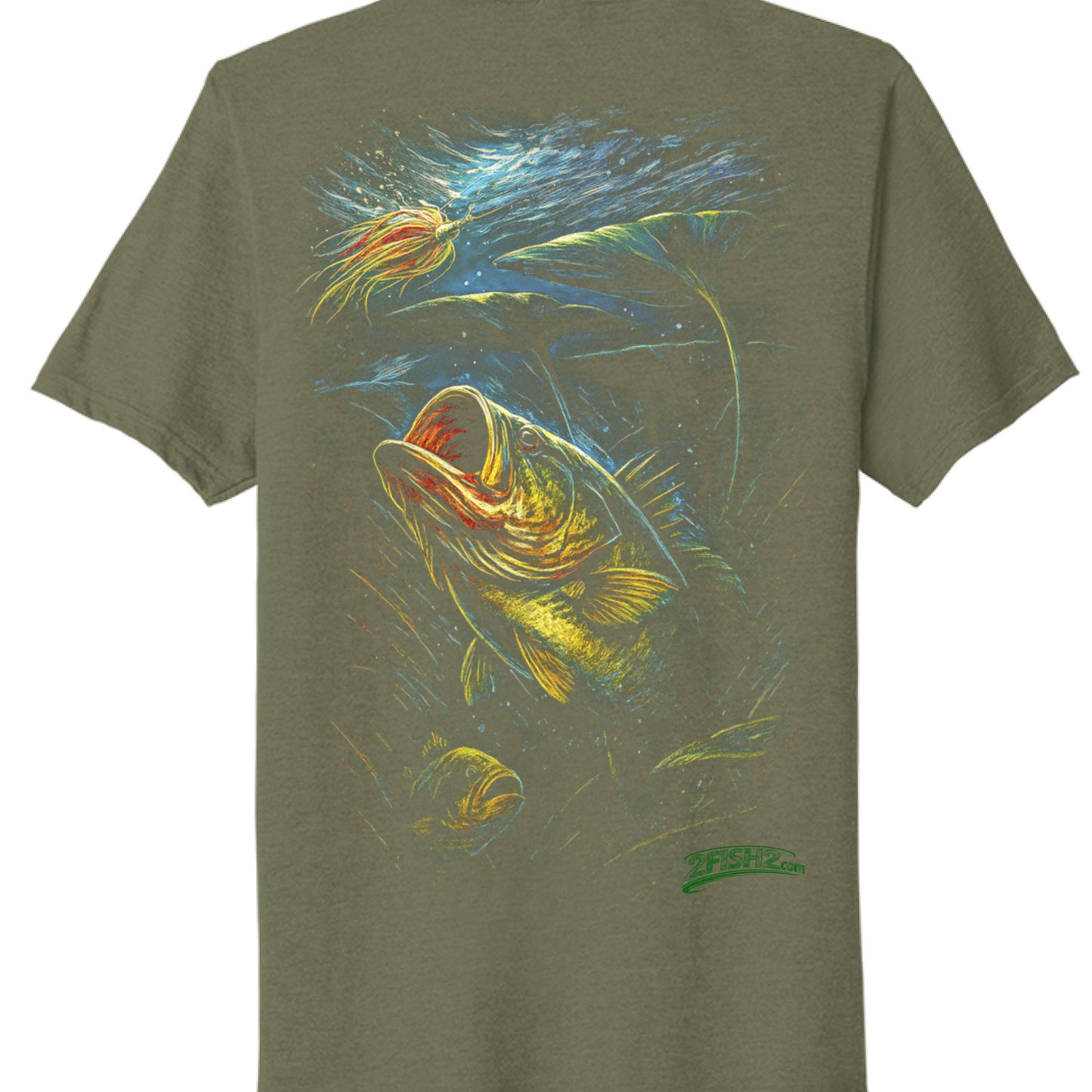 Military Green Heather - BACK