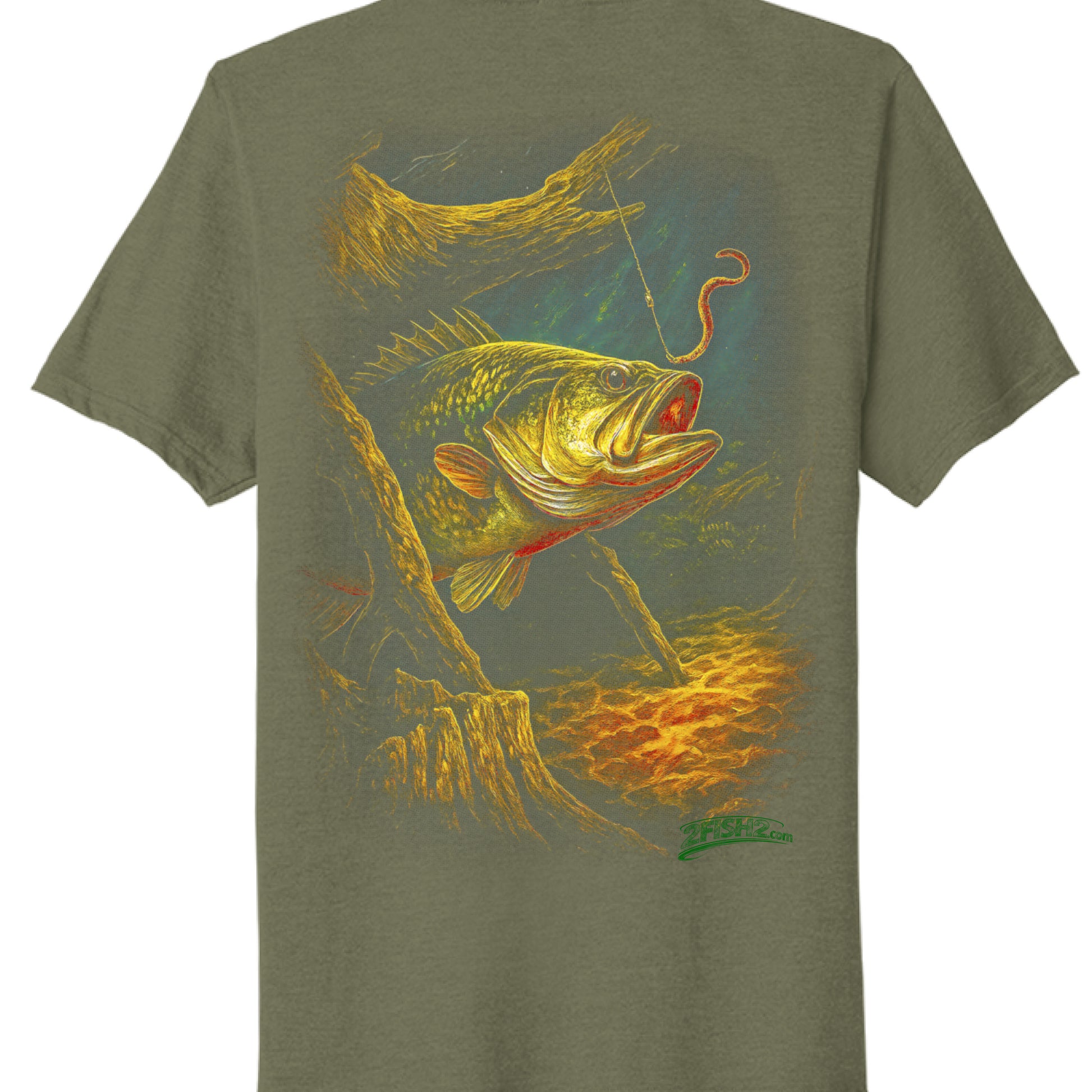 Military Green Heather - BACK