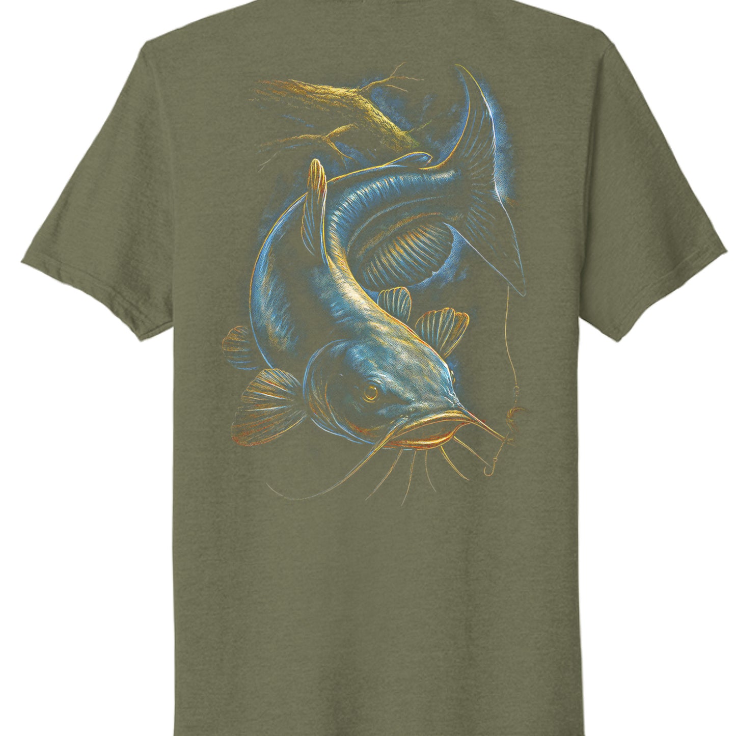 Military Green Heather - BACK