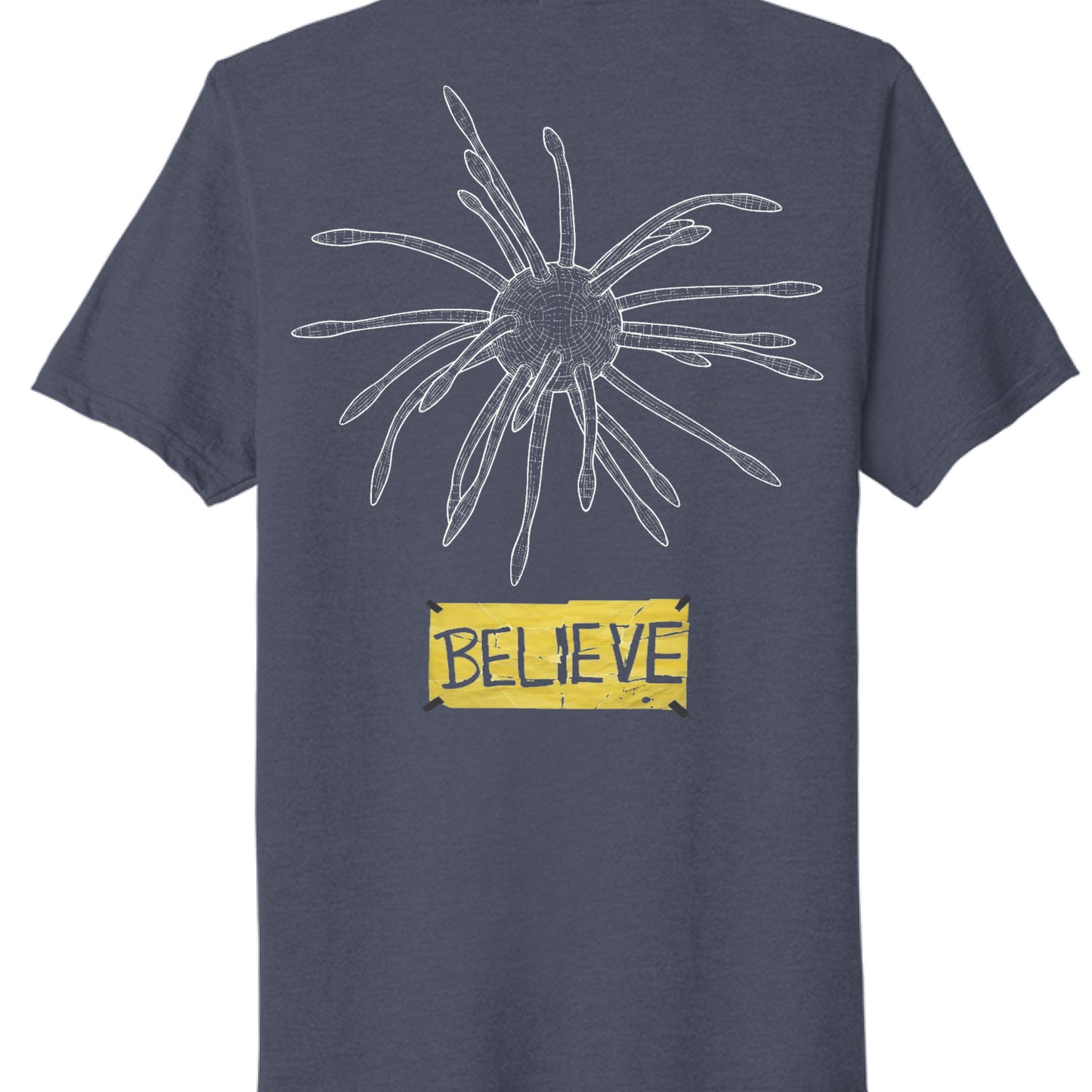 Team Navy Heather - BACK