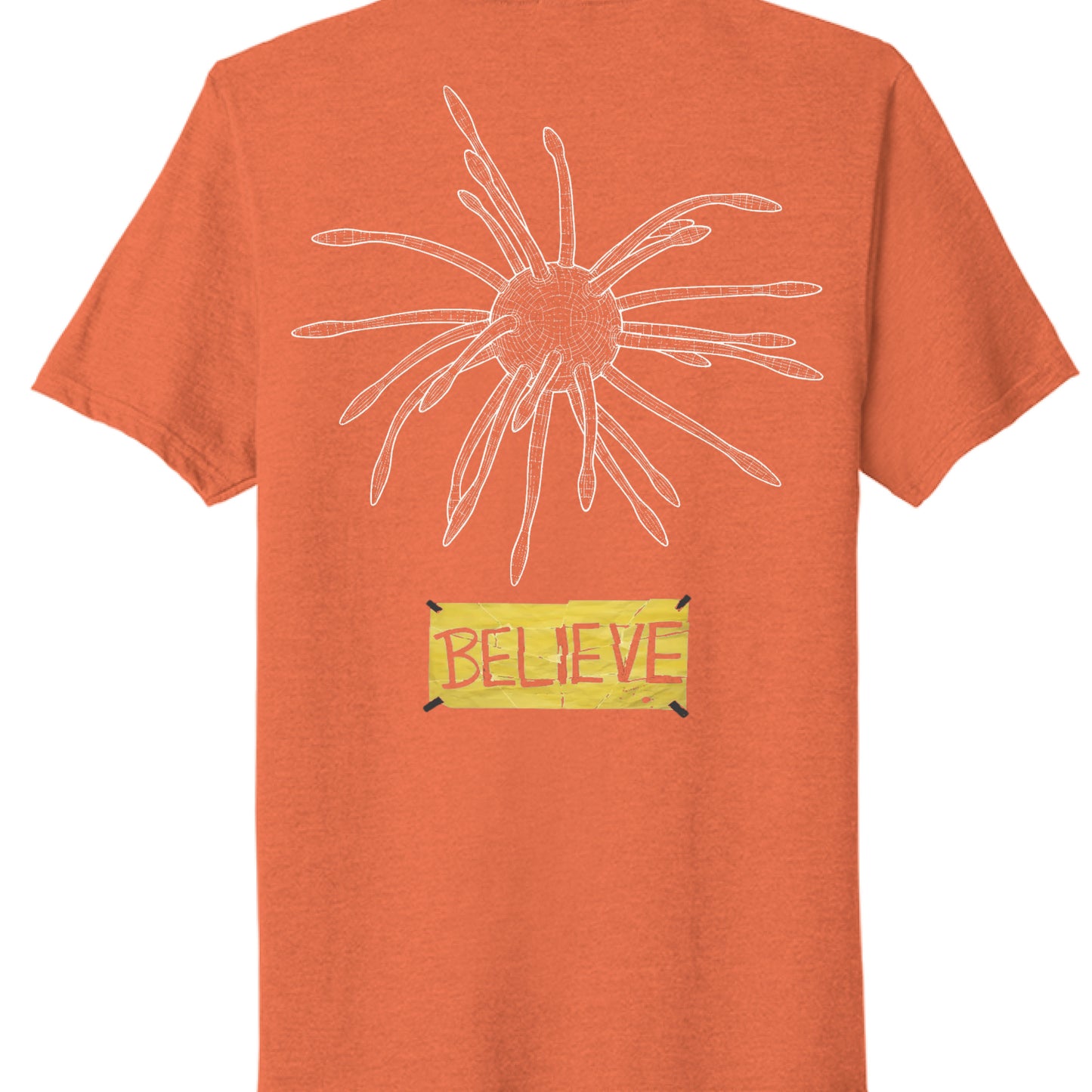 Deep Orange Heather - BACK