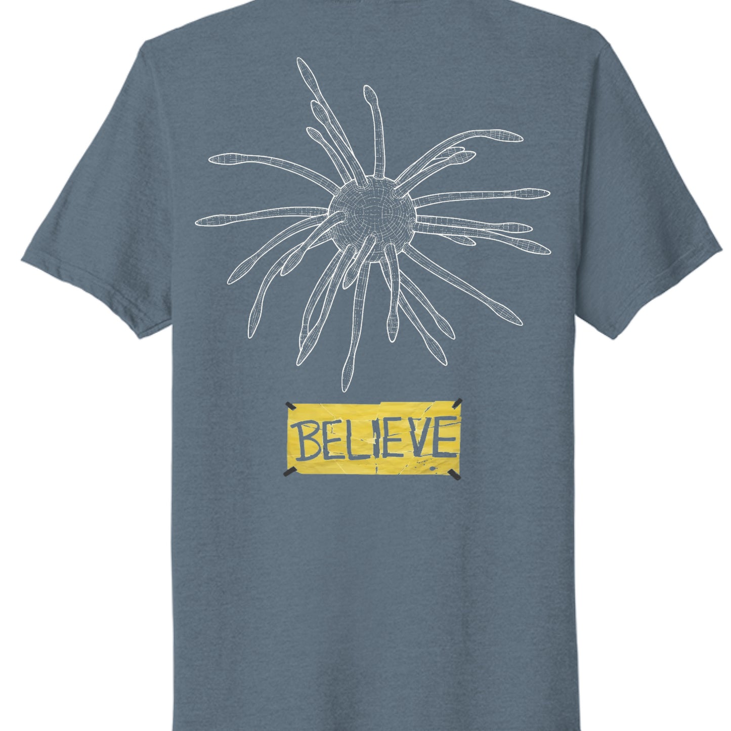Steel Blue Heather - BACK