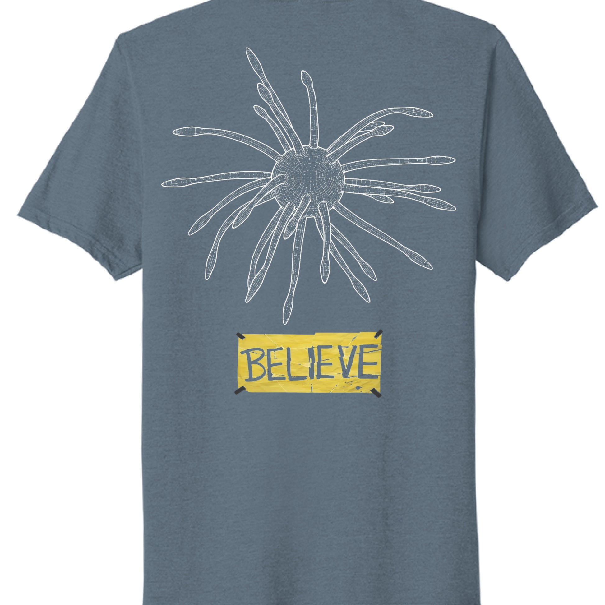 Steel Blue Heather - BACK
