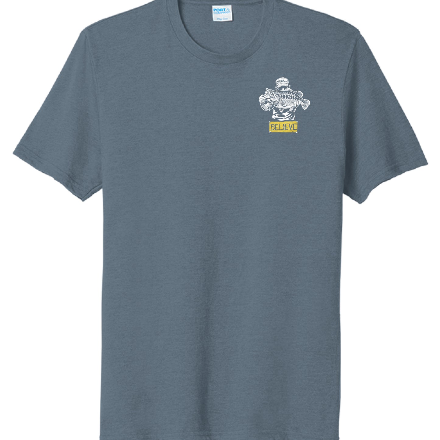 Steel Blue Heather - FRONT