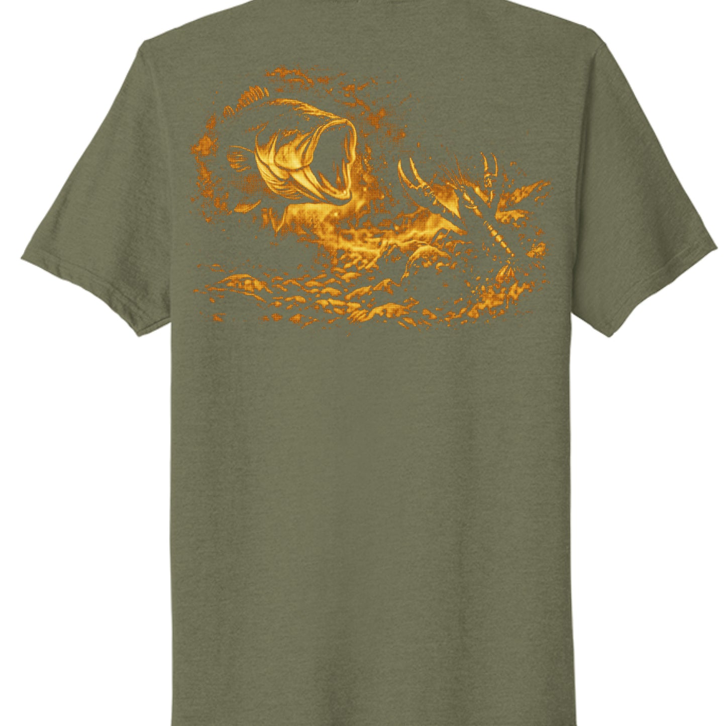 Military Green Heather - BACK