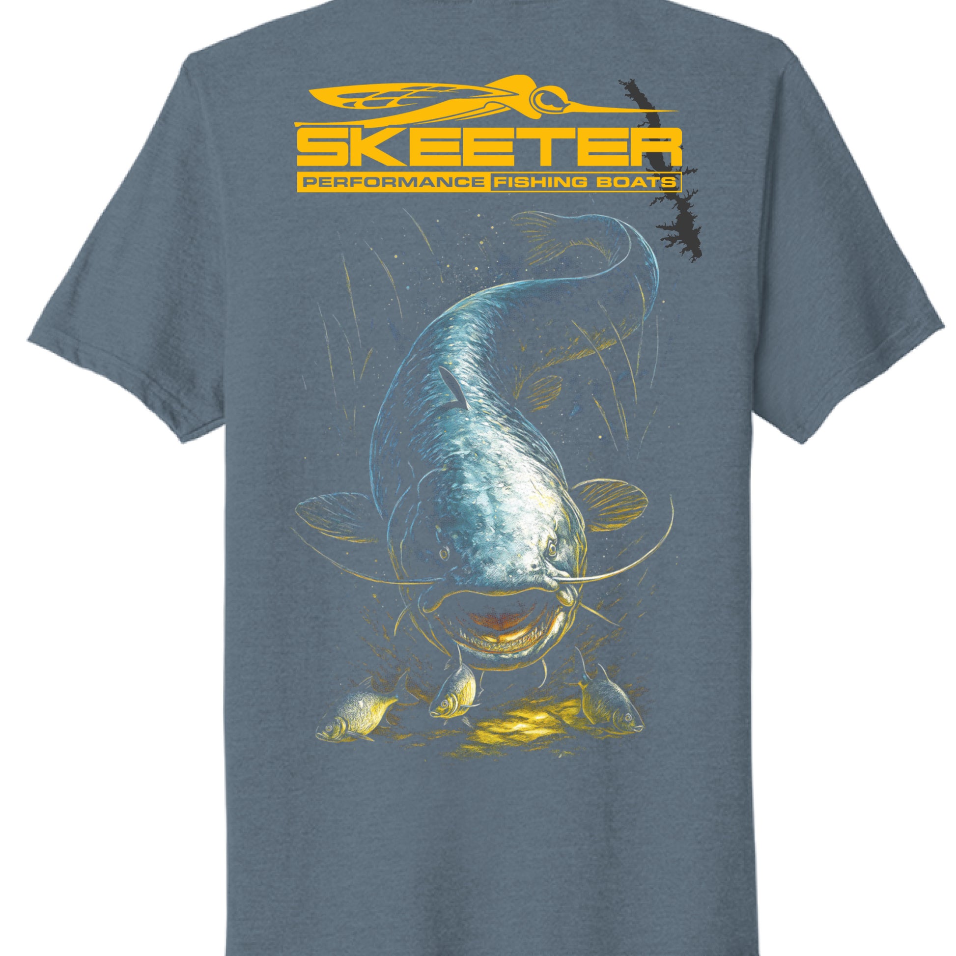 Steel Blue Heather - BACK