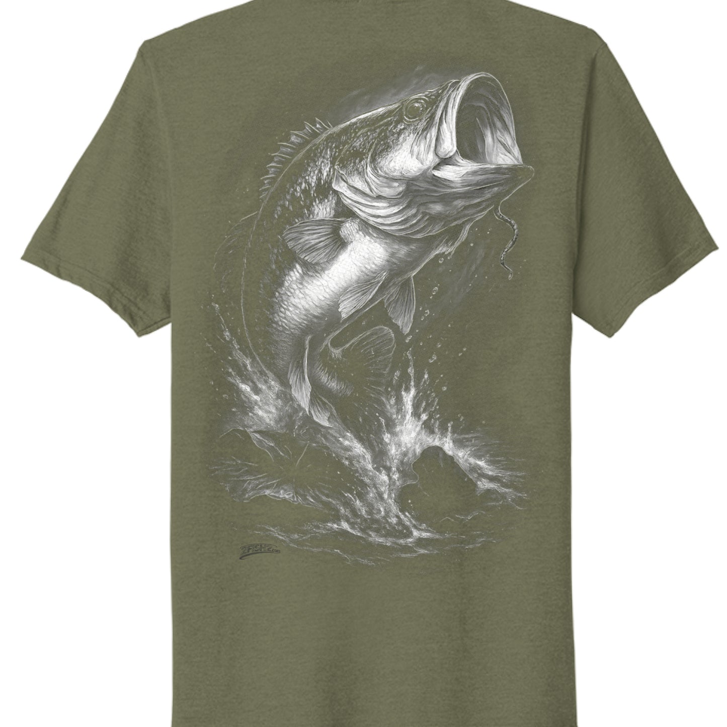 Military Green Heather - BACK