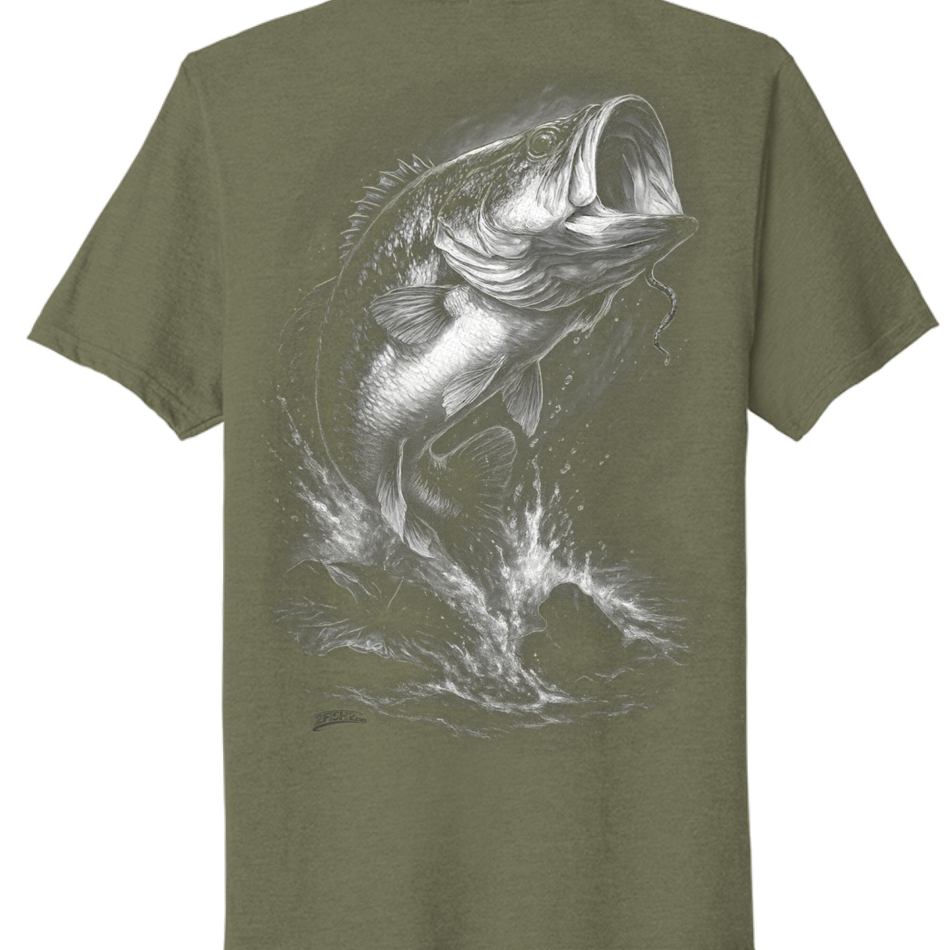 Military Green Heather - BACK
