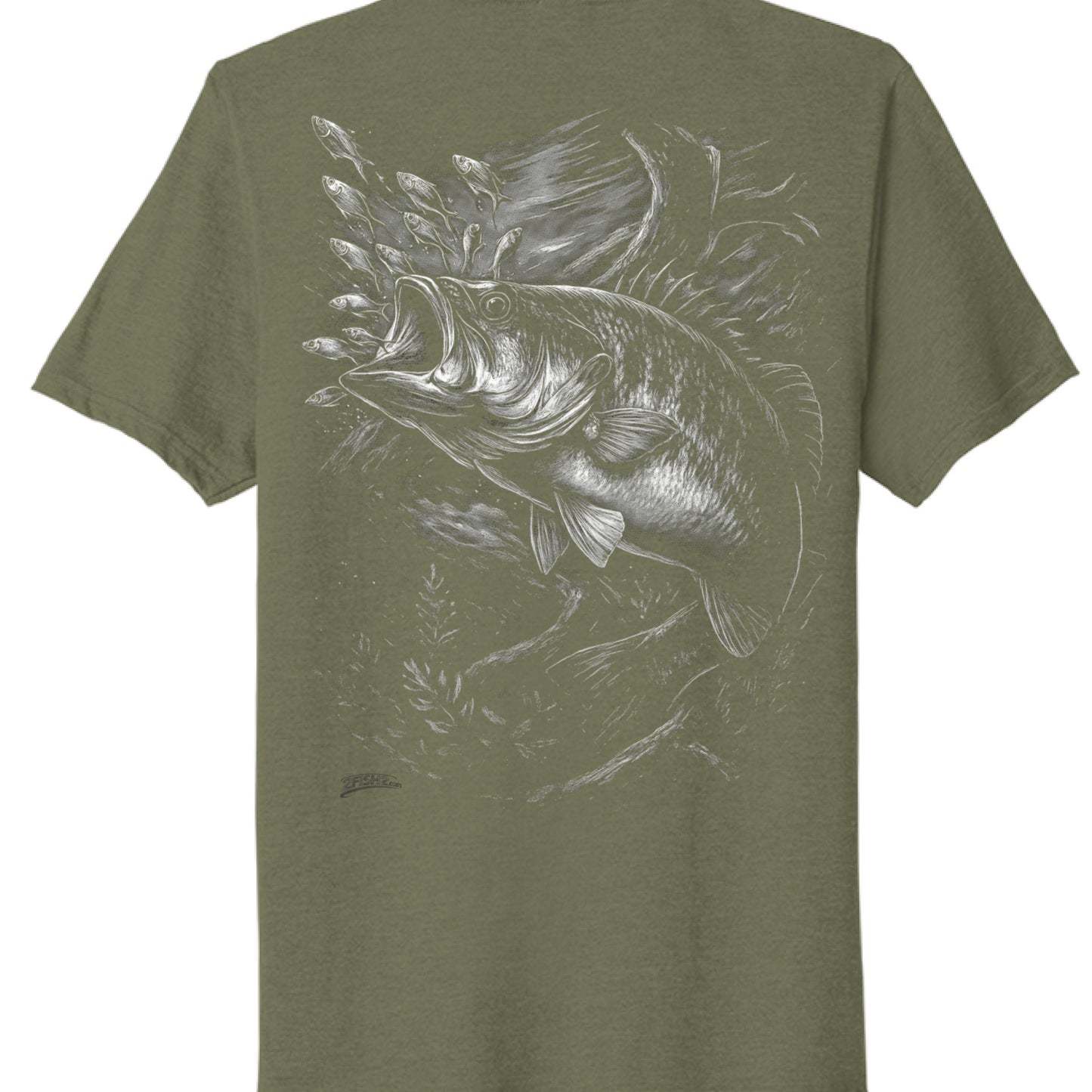 Military Green Heather - BACK