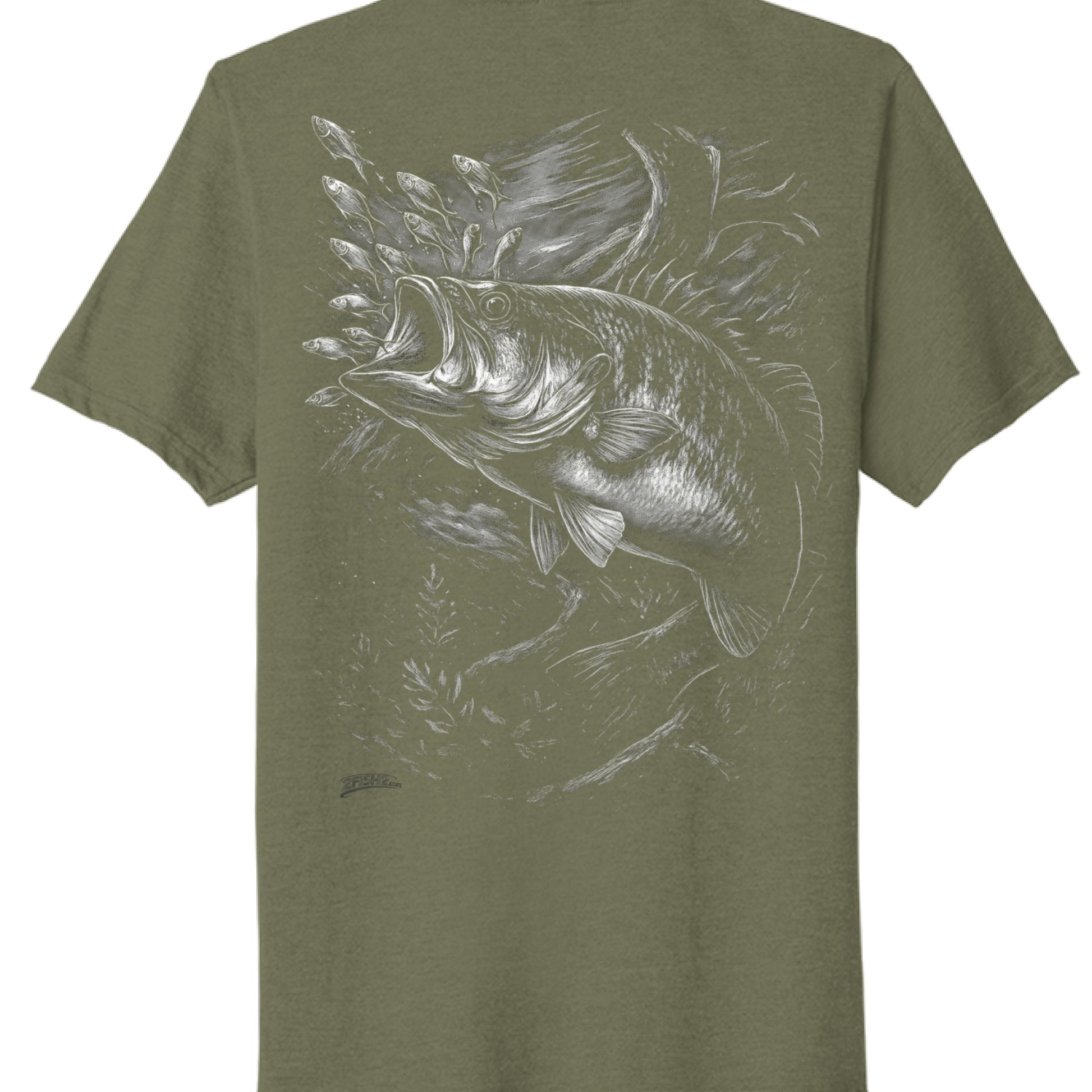 Military Green Heather - BACK