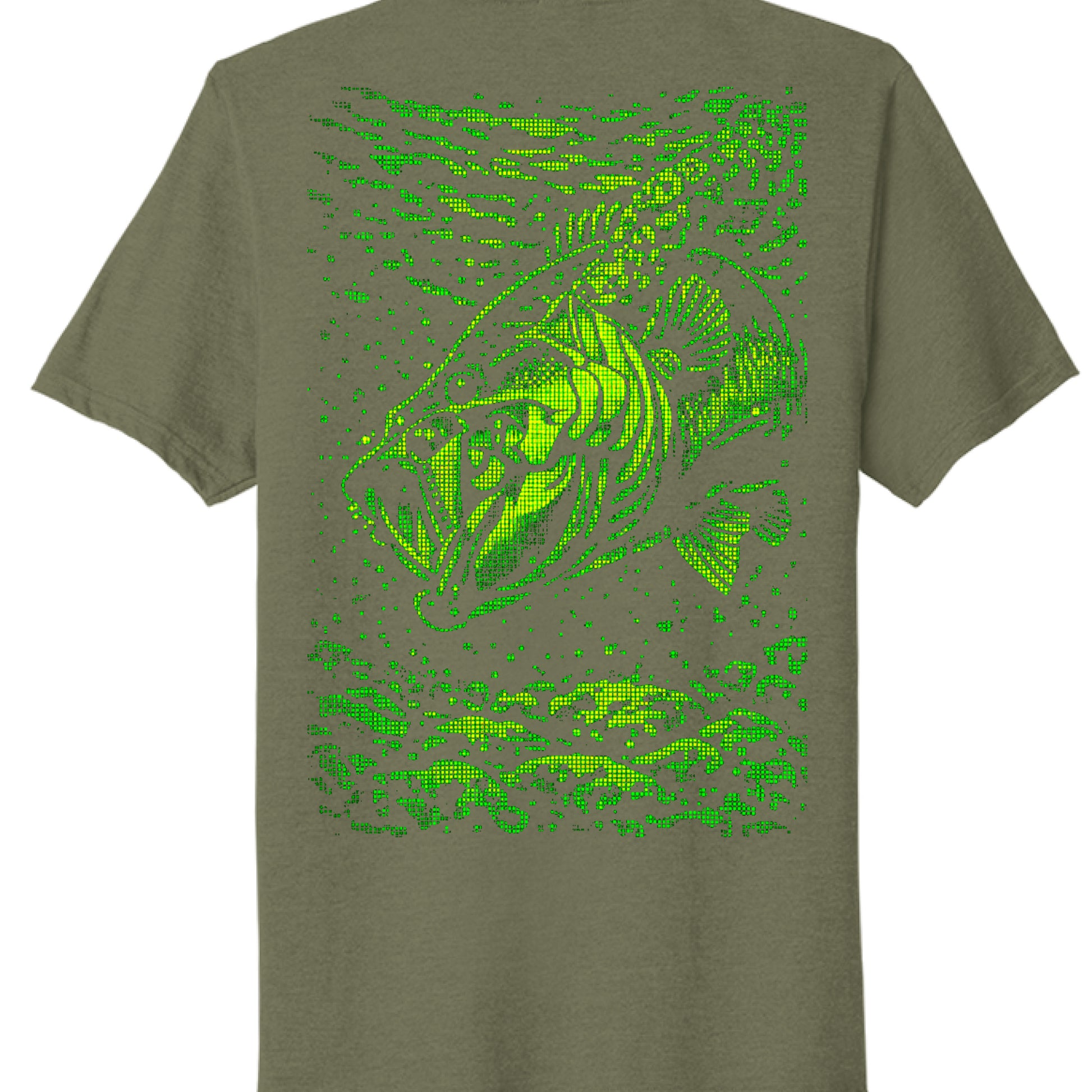 Military Green Heather - BACK