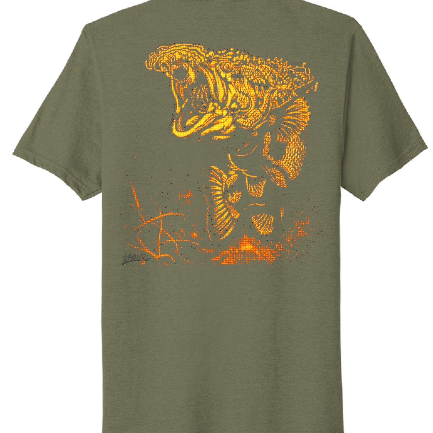 Military Green Heather - BACK