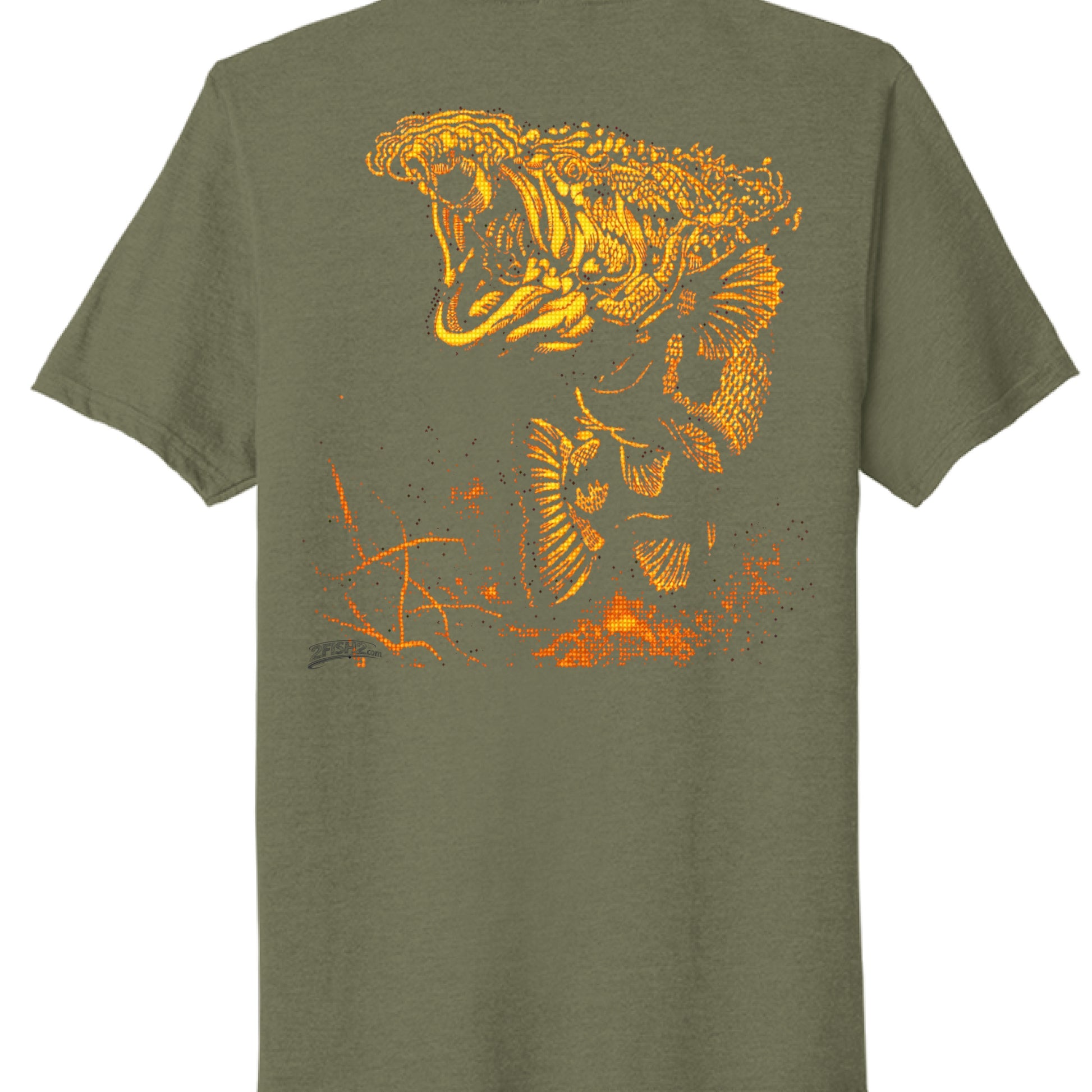 Military Green Heather - BACK