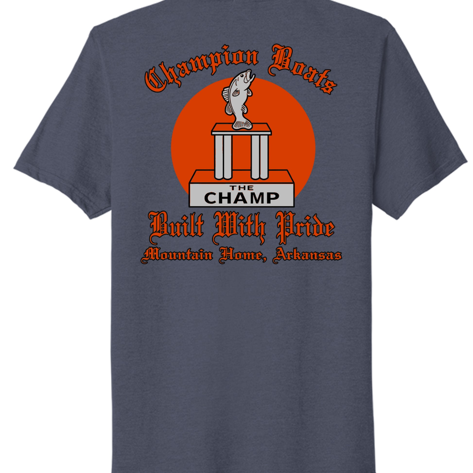 Team Navy Heather - BACK