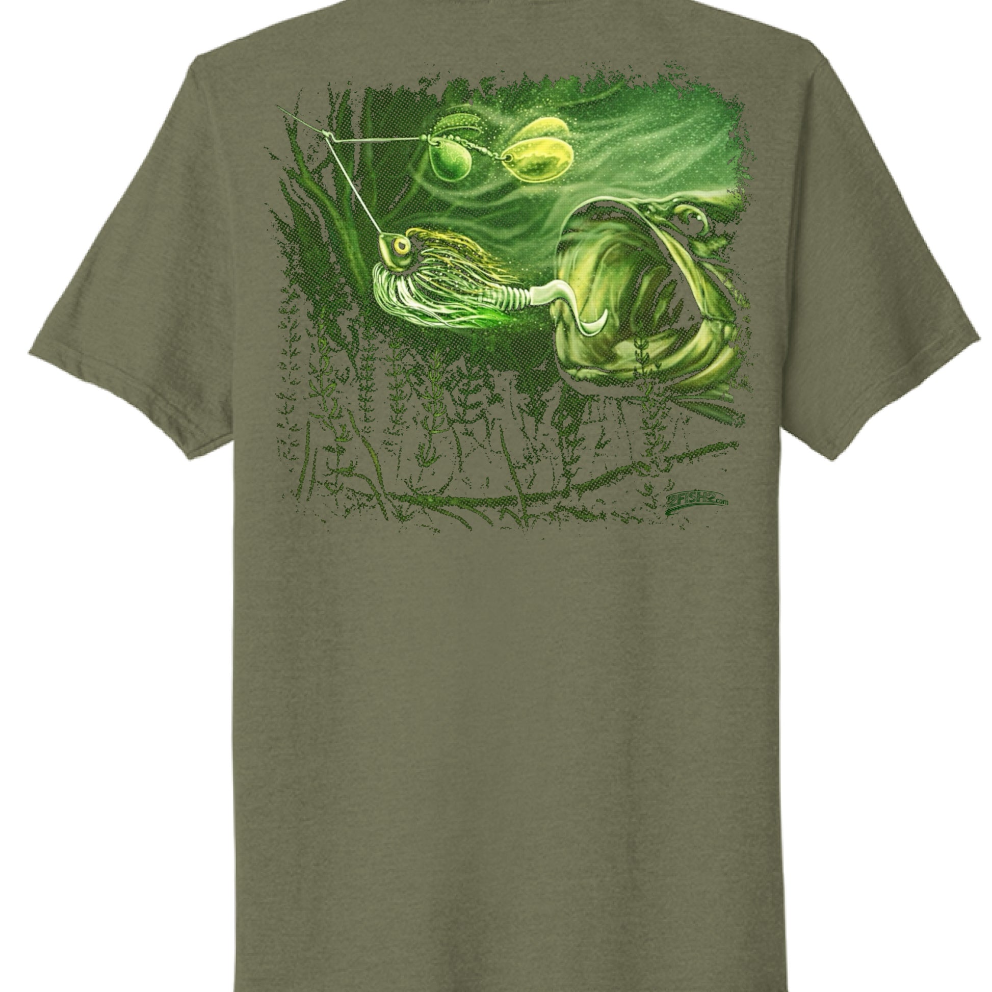 Military Green Heather - BACK