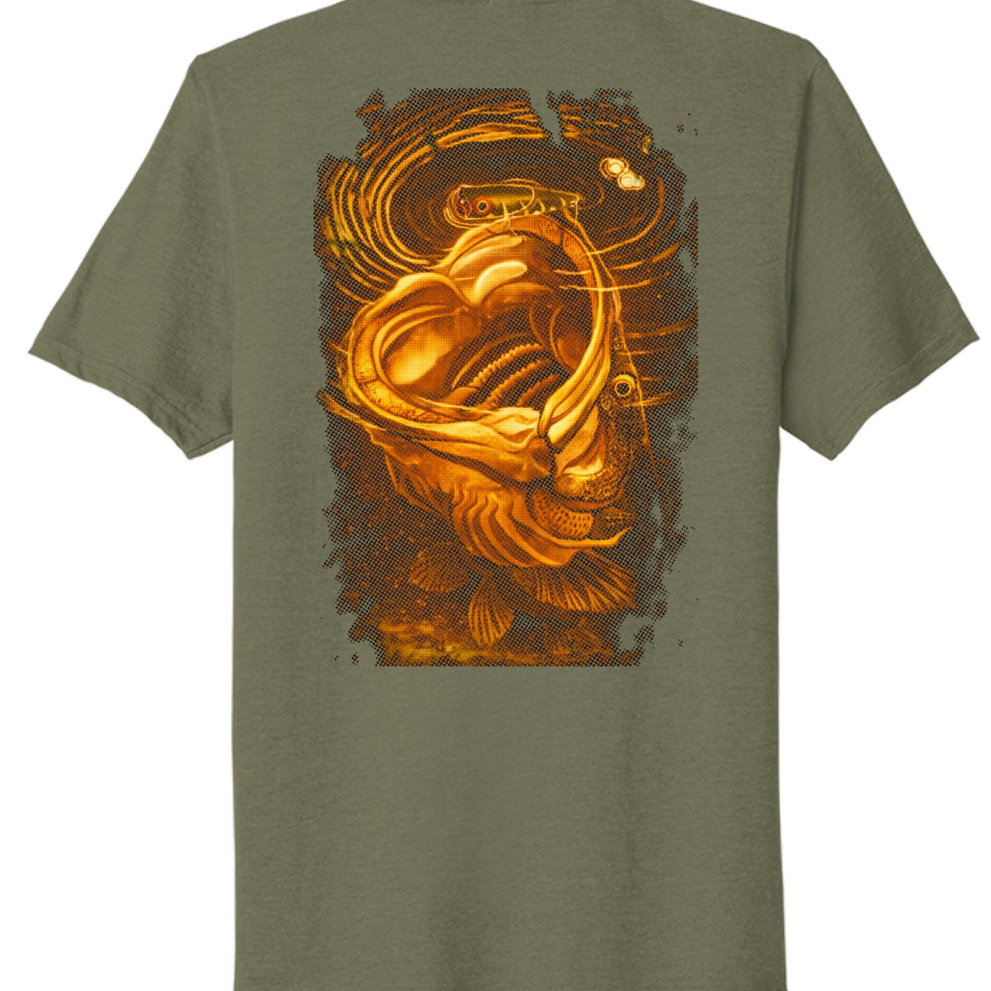 Military Green Heather - BACK