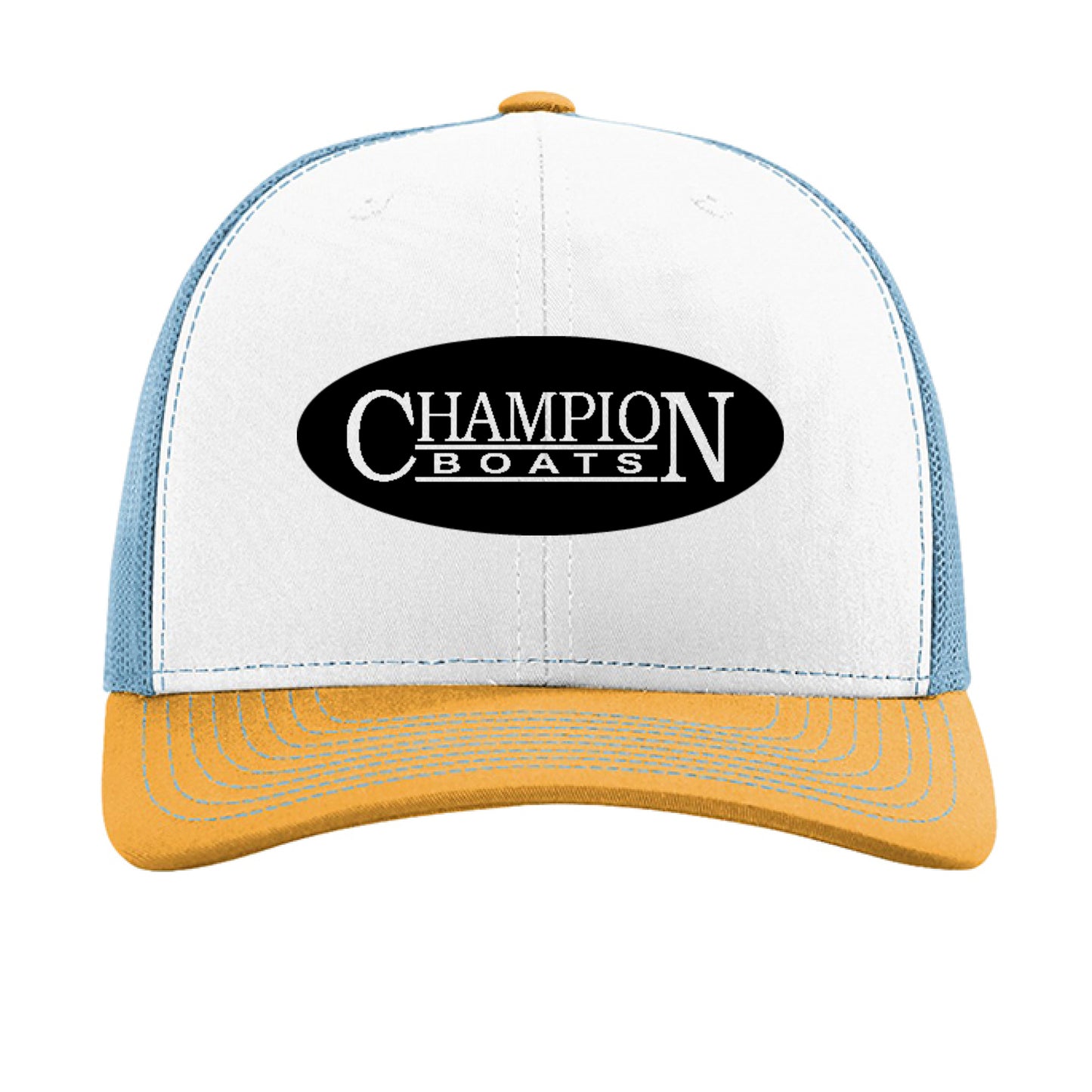 White/ Columbia Blue/ Yellow - FRONT