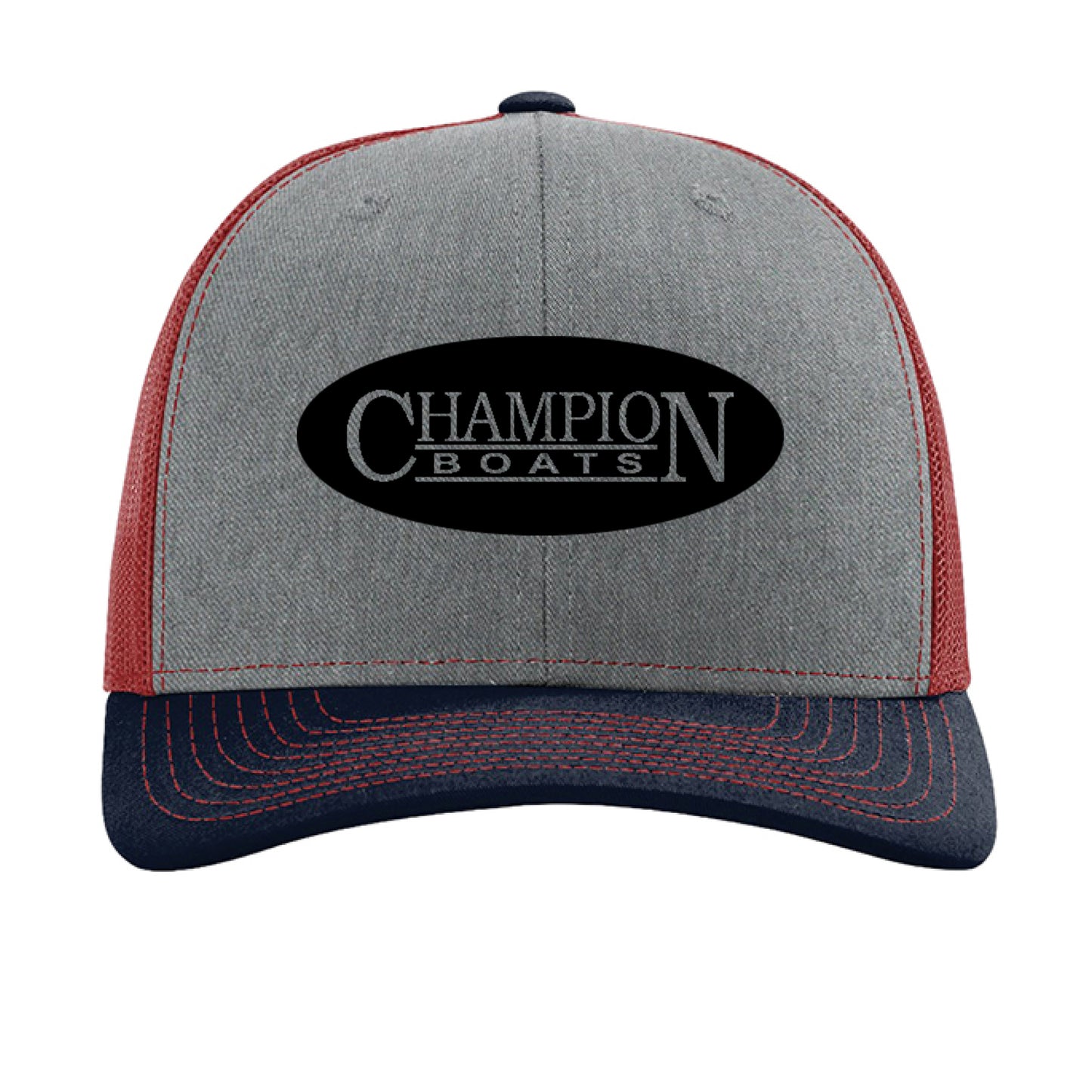 Heather Grey/ Cardinal/ Navy - FRONT