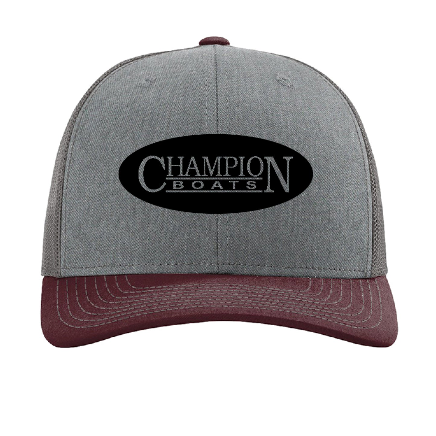Heather Grey/ Charcoal/ Maroon - FRONT